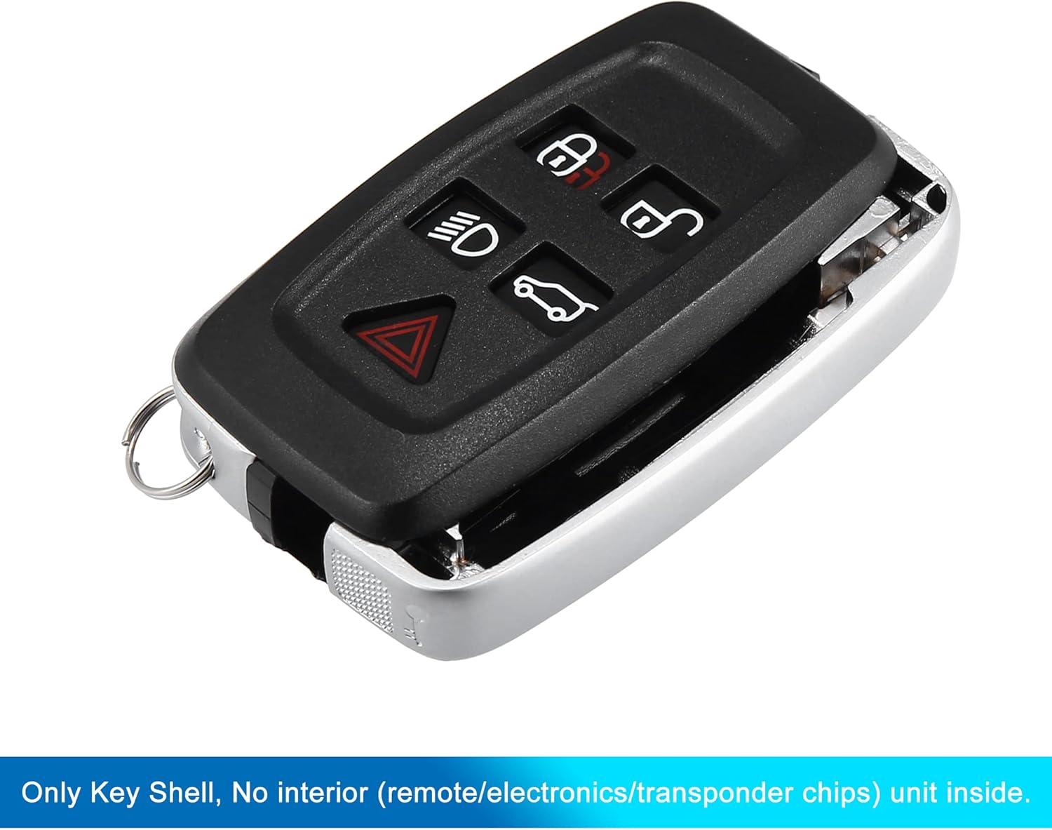 X AUTOHAUX New Car Replacement Key Fob Shell Case Black for Land for Rover 2010 2011 2012 2013 2014 2015 image number 3