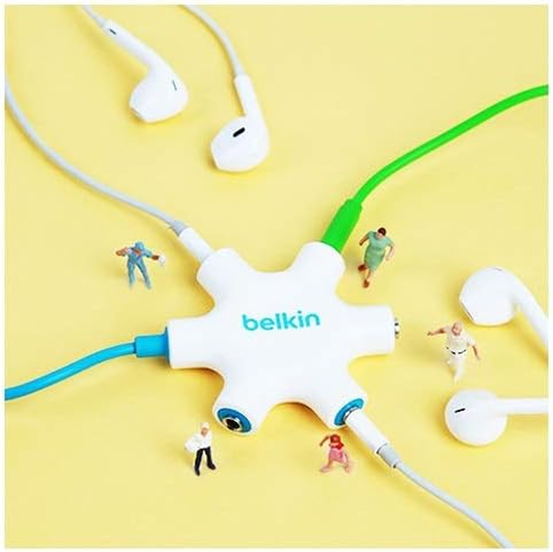 Belkin Rockstar 5-Jack Multi Headphone Audio Splitter (Purple) (F8Z274Btpur)