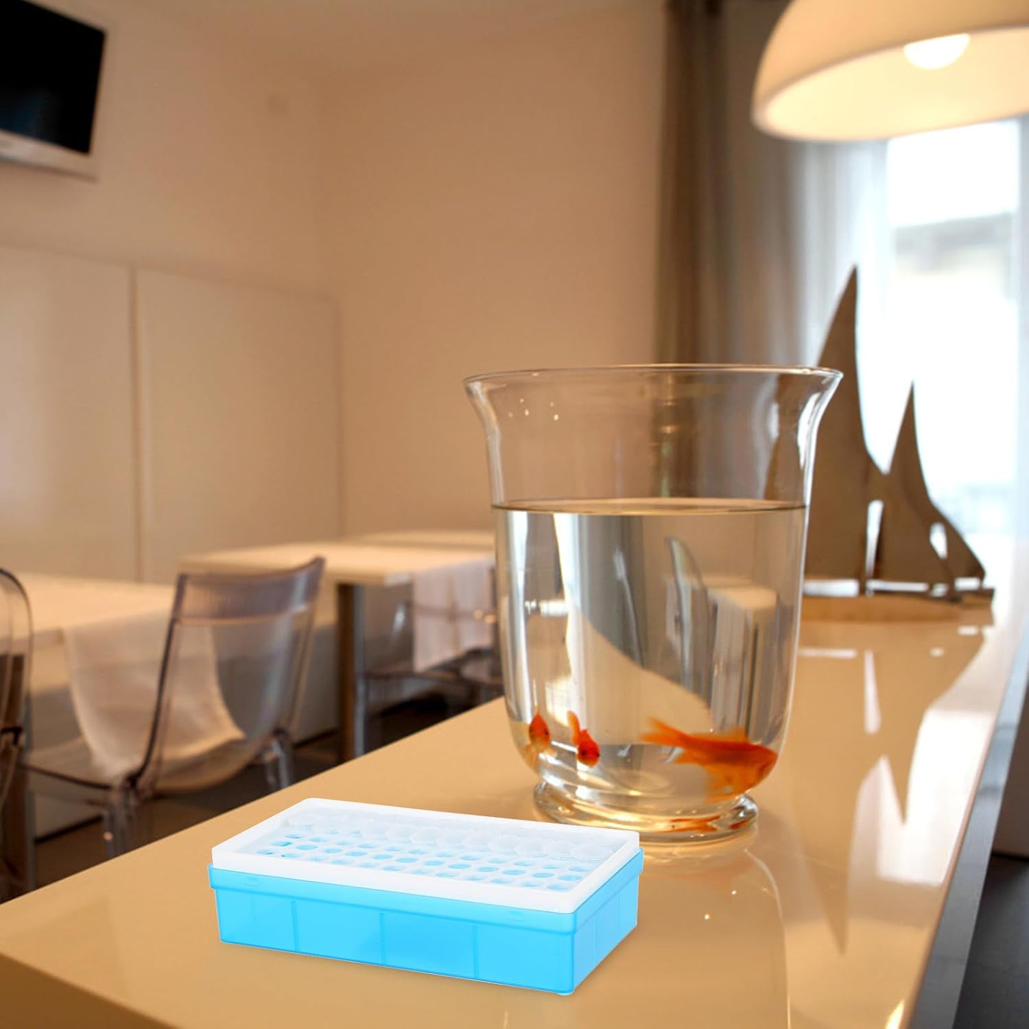 VALICLUD Brine Shrimp Hatchery Tube Storage Box Set with Droppers, Plastic Artemia Hatching Tool Kit for Fish Breeding and Aquarium Use, 2Pcs Collection Tubes for Aquatic Pets image number 1