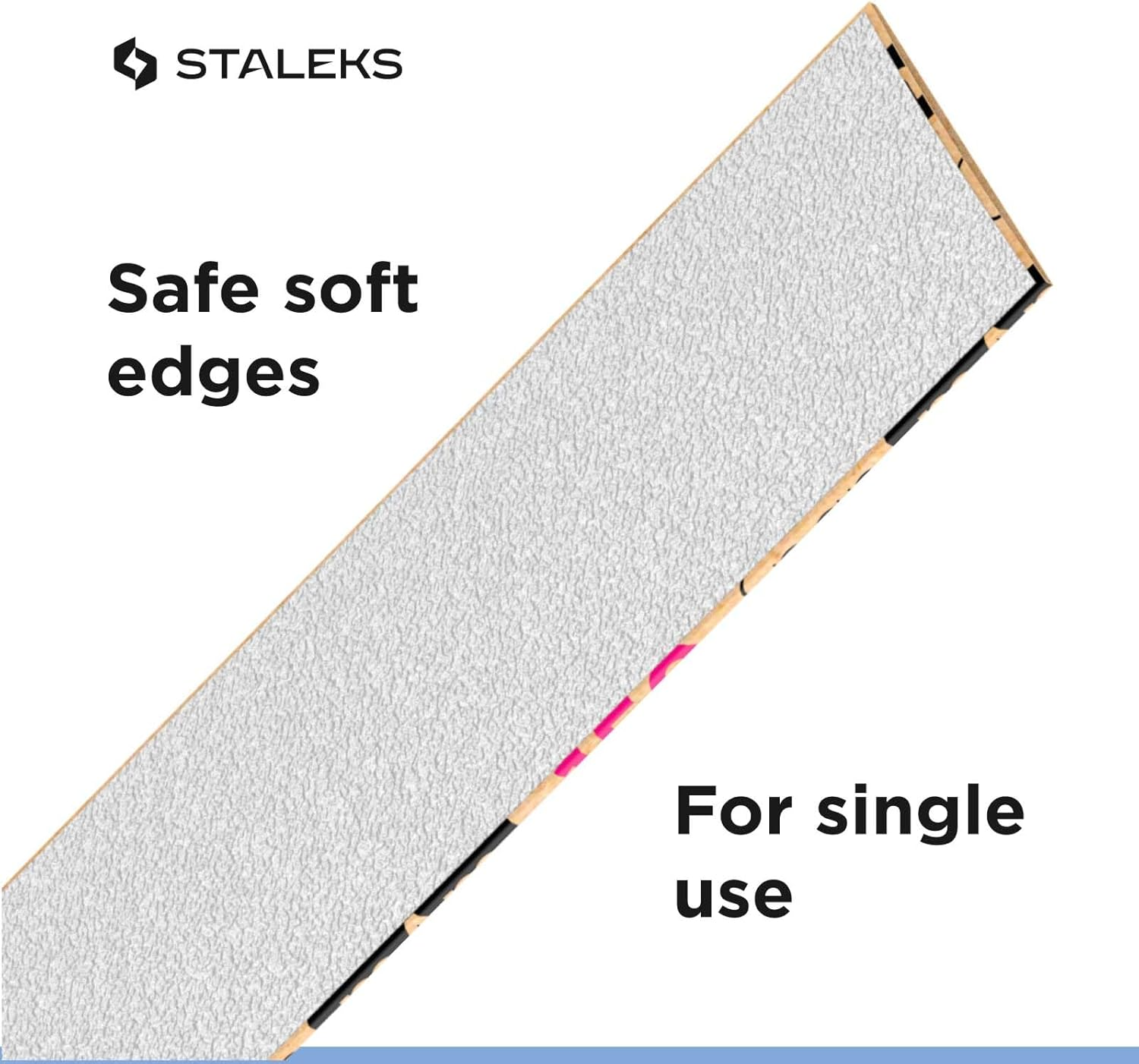 File White Disposable Papmam for Straight Nail File Staleks Pro Expert 22, 100/150/180/240 Grit (50 Pcs) New (150 Grit) image number 5