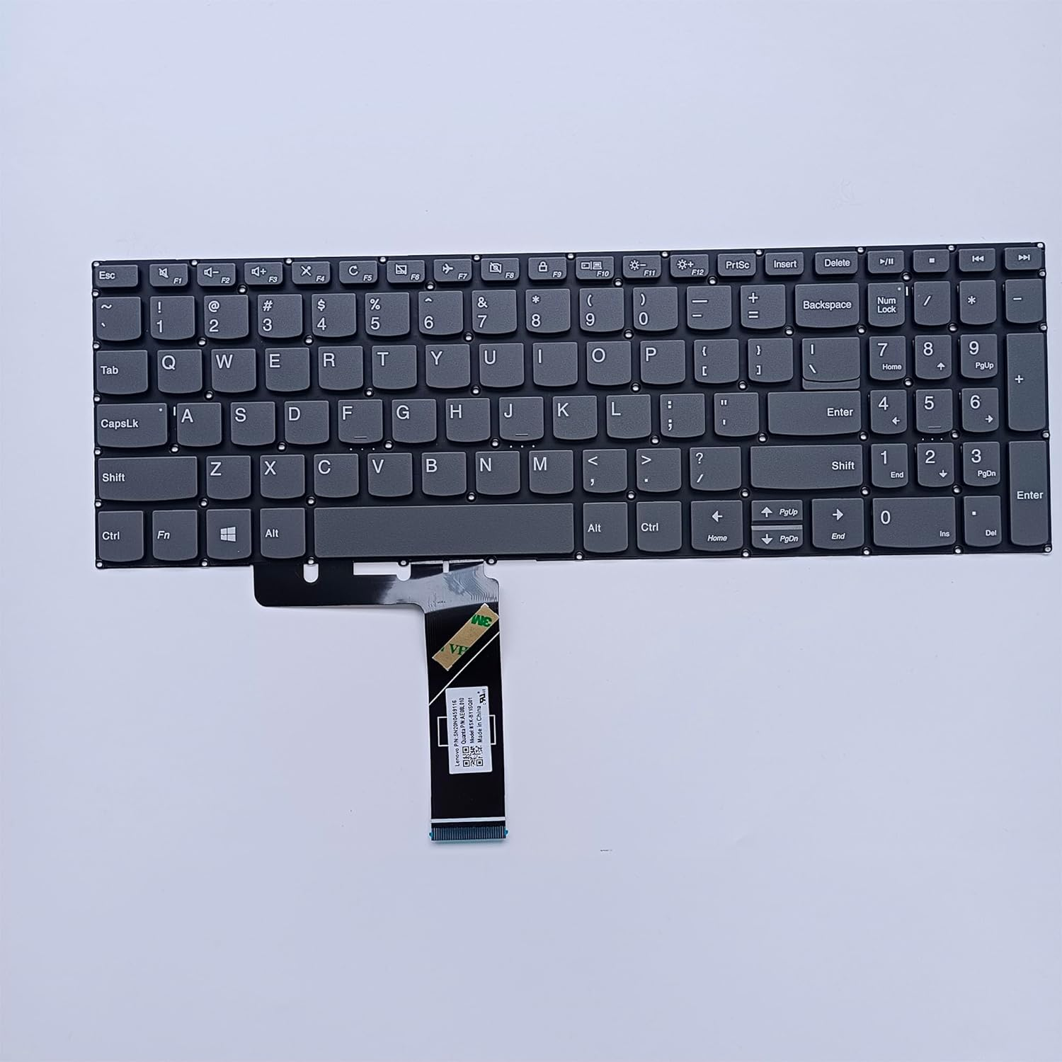 Replacement Laptop Non-Backlit Keyboard for Lenovo Ideapad Gaming 3-15ACH6 3-15ARH05 3-15IHU6 Legion 5-15ARH05H 5-15IMH05 5-15IMH05H 5CB0Z21106 5B10N01700 5CB0Z26770 PR5CYB SN20X22315