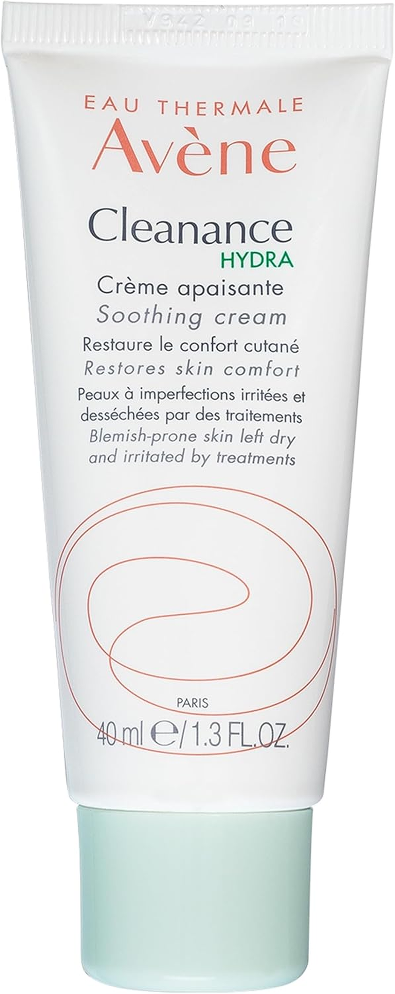 Eau Thermale Avene Cleanance HYDRA Soothing Cream, Rich Moisturizer, Adjunctive Care for Drying Acne Treatments, 1.3 Oz.