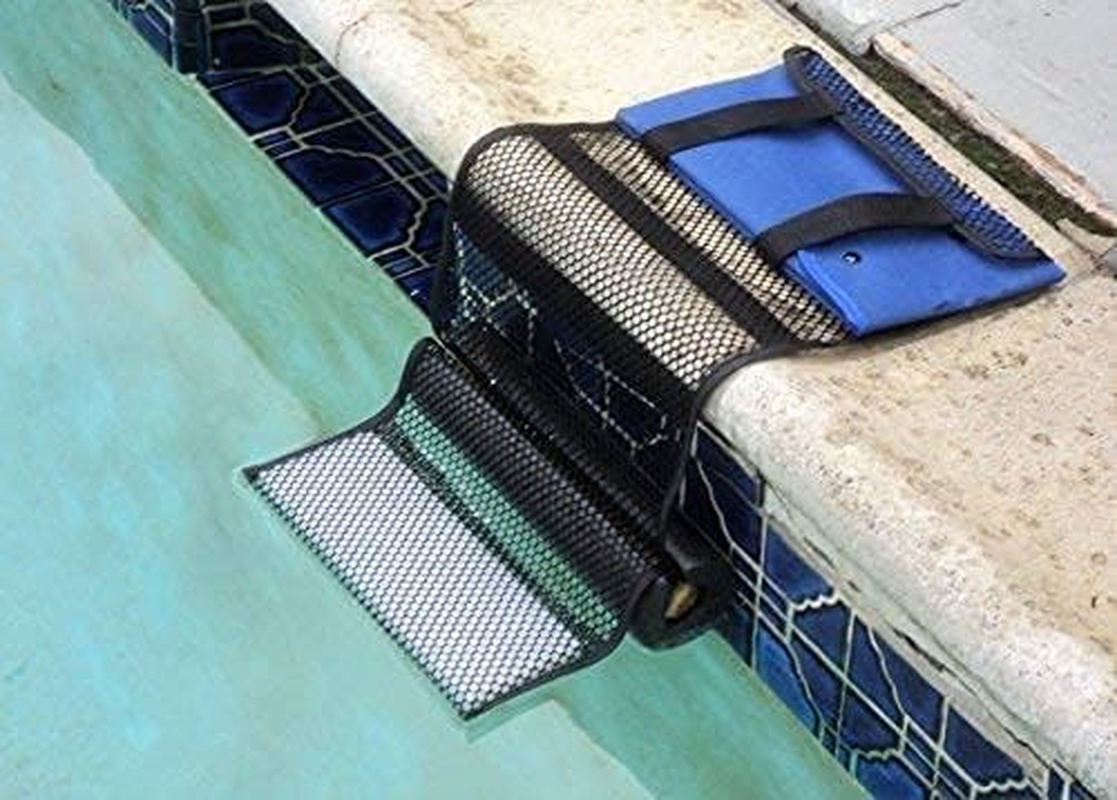 Critter Pool Escape Net-Animal Escape Ramp for Pools- save Critters in Swimming Pool Device-Frog Pool Escape-Mice Rats Squirrels Possums Turtle Frogs Saver-Easy Setup Low Priced Animal Escape Device