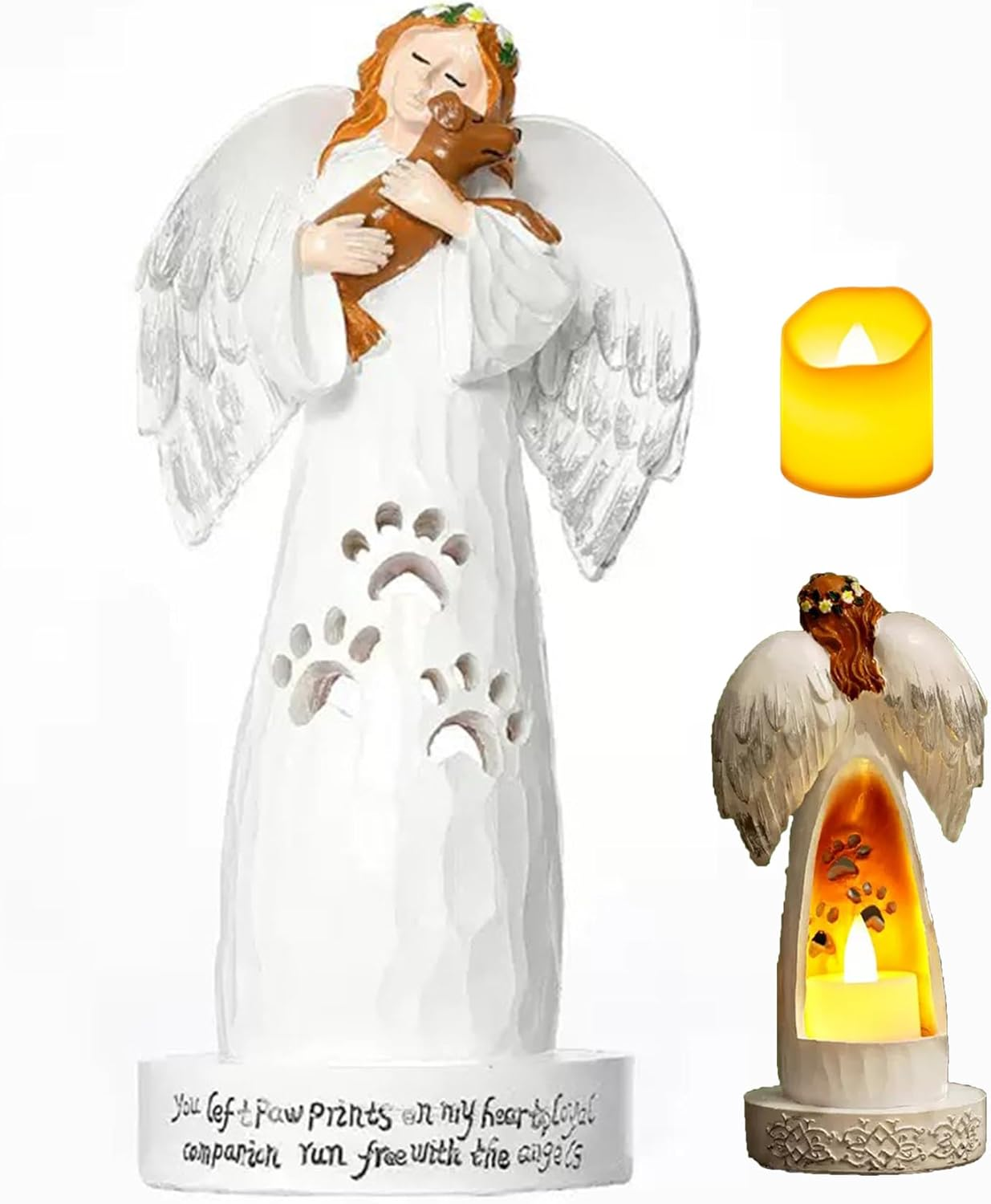 Pet Memorial Gifts for Dogs, Dog Mom Gifts for Women, Pet Loss Sympathy Gift, Angel Figurines Reminder image number 5