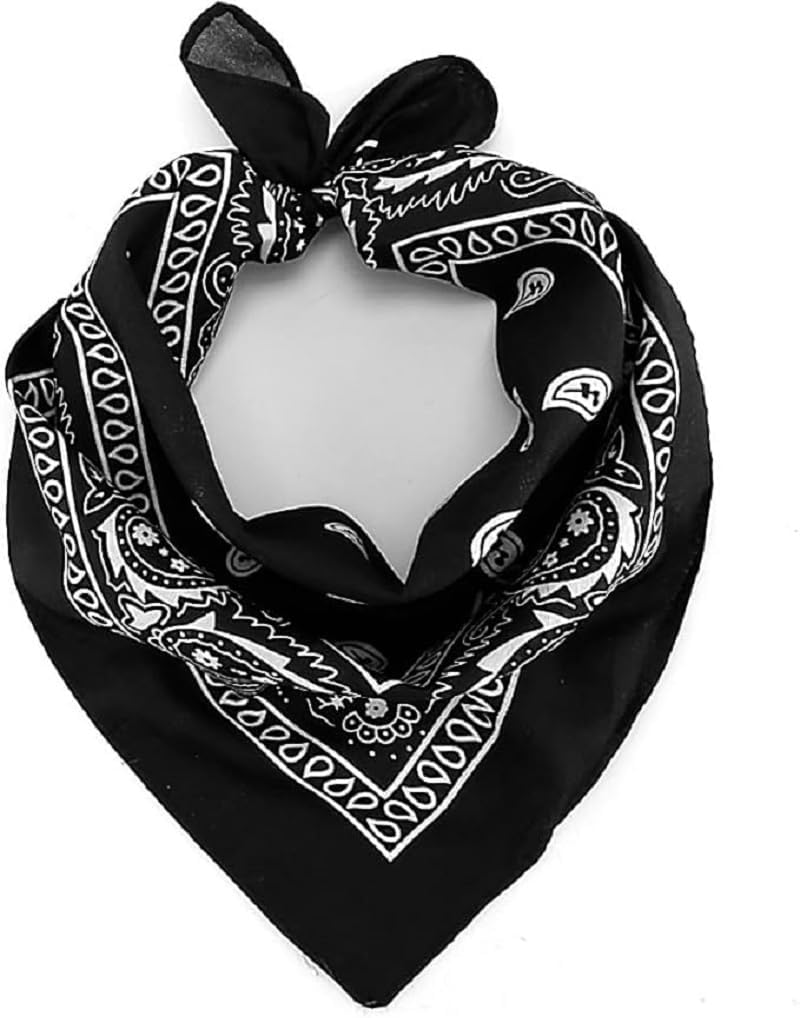 Headbands Cowboy Handkerchiefs for Men and Women Multi-Purpose Head Wrap Neck Scarf image number 2