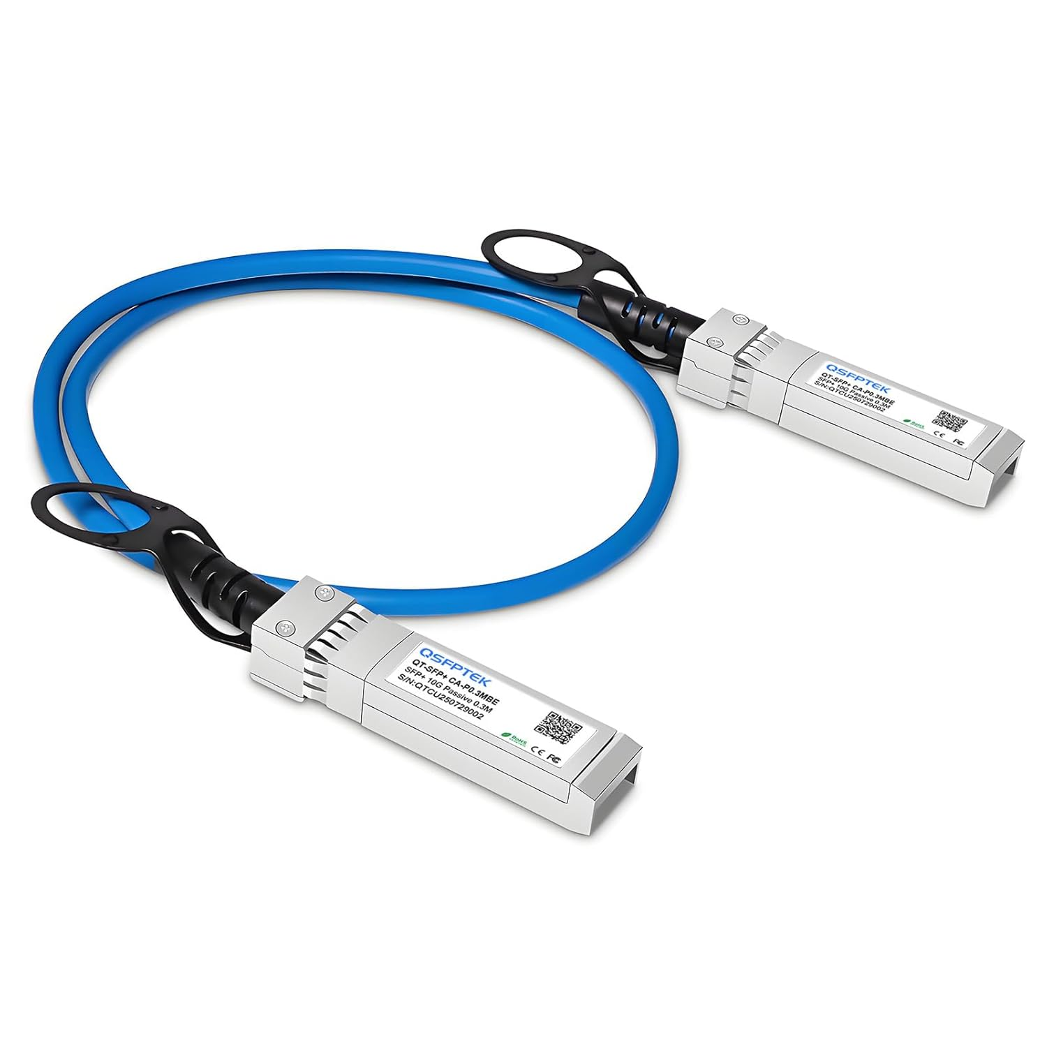 Orange 10G SFP+ DAC Cable, 1M (3Ft) Passive Direct Attach Copper Twinax Cable for Cisco SFP-H10GB-CU1M, Ubiquiti, D-Link, Netgear, Mikrotik, Open Switch Devices image number 2