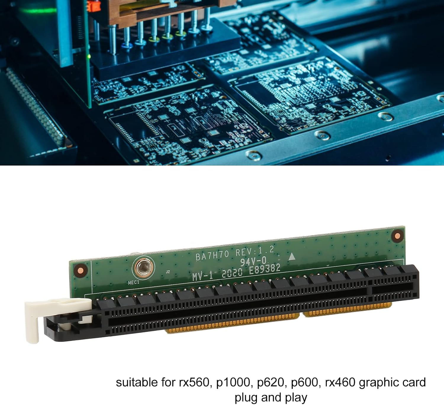 Graphic Card Adapter Board for Tiny5 M920X M720Q P330, GPU Adapter Board 01AJ940 MPN Supports 4 Ports Network Card Graphic Card Riser Card for RX560,P1000, P620,P600, RX460 image number 3