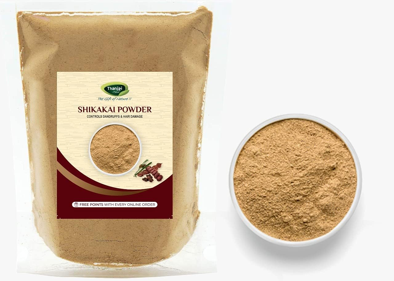 Thanjai Natural Shikakai Powder (Acacia Concinna) 500Gm | Natural Hair Cleanser | Hair Pack Powder for Damaged & Weak Hair | Rejuvenates & Refreshes Scalp - 100% Pure & Natural Homemade image number 4