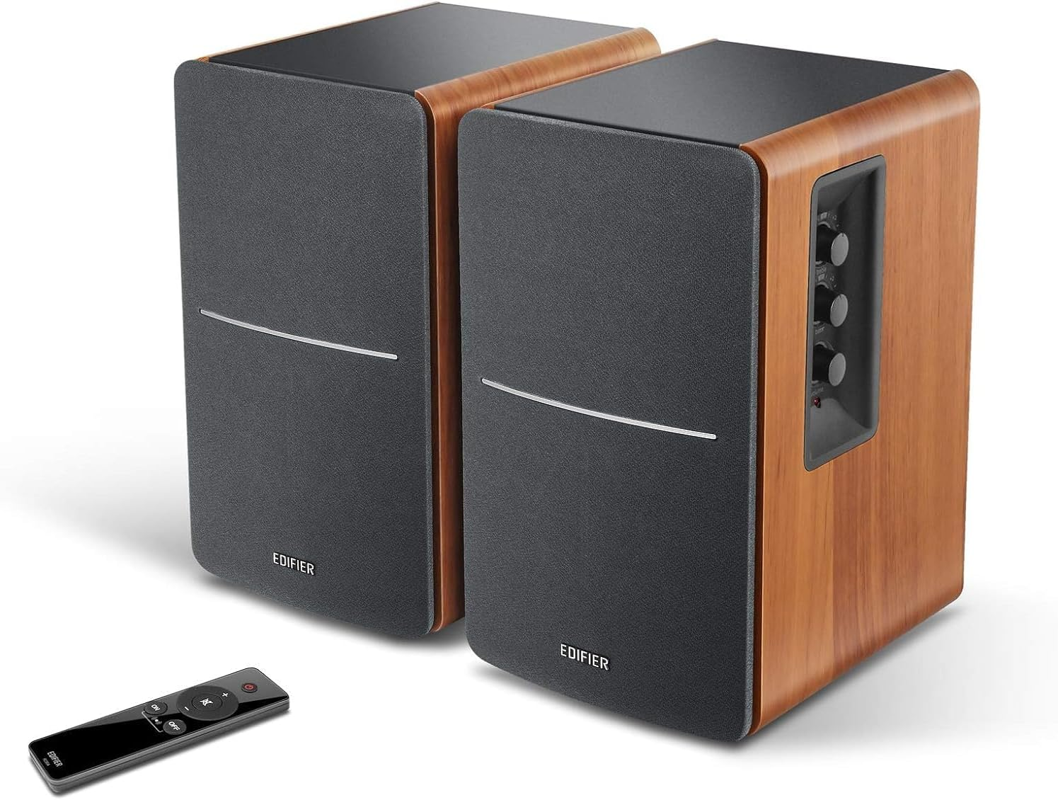 Edifier Bookshelf Speakers R1280Ts, 21W X 2 Powered TV Speakers, Stereo Active Studio Monitor Speakers 52Hz-20Khz Frequency Response, Turntable Speakers with 2 RCA Input/4 Inch Subwoofer Line Out image number 6