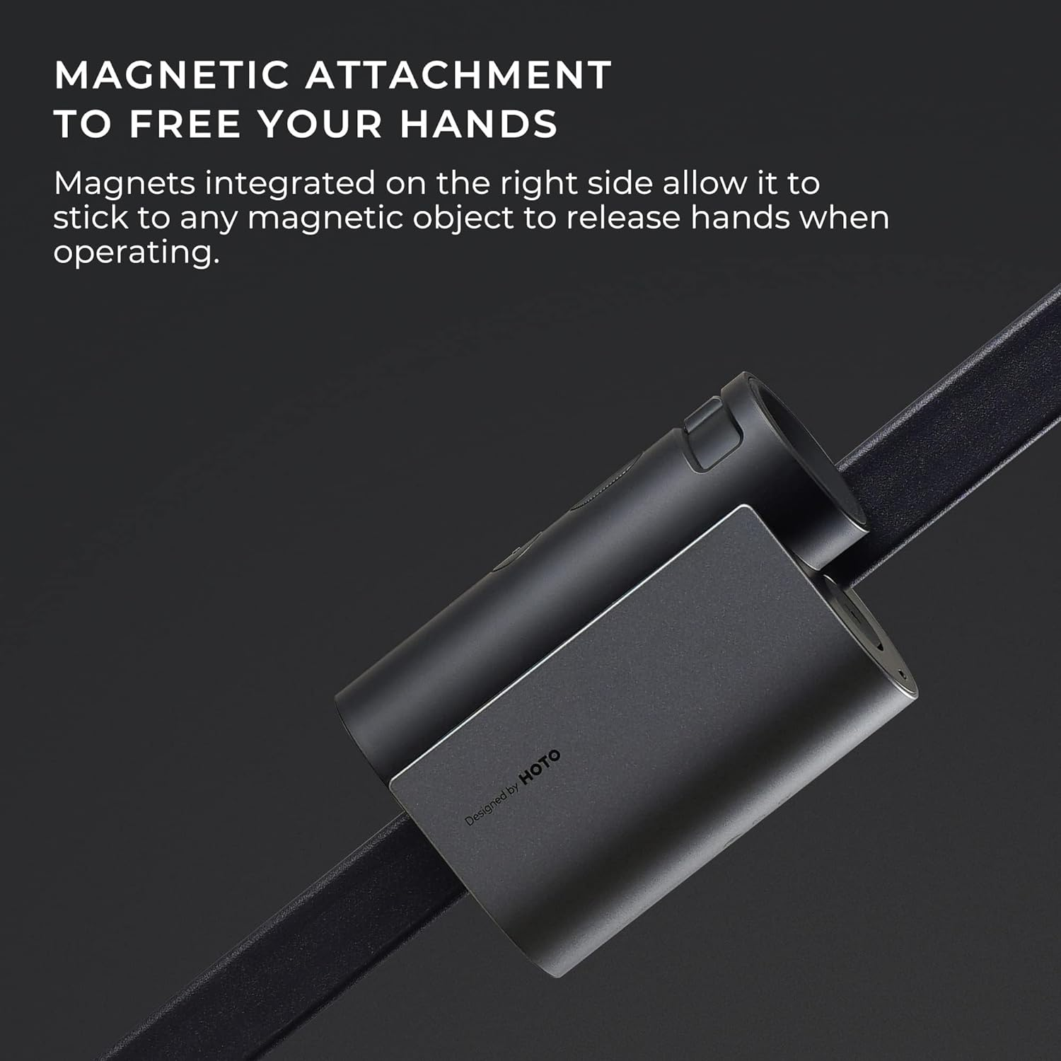 HOTO Golf Rangefinder with Slope, 1100-Yard Range, 6X Magnification, Flag Lock, Silicone Eyepiece, Real-Time Measurements, Magnetic Attachment, USB-C Charging, Ideal for Golf & Hunting Enthusiasts image number 1