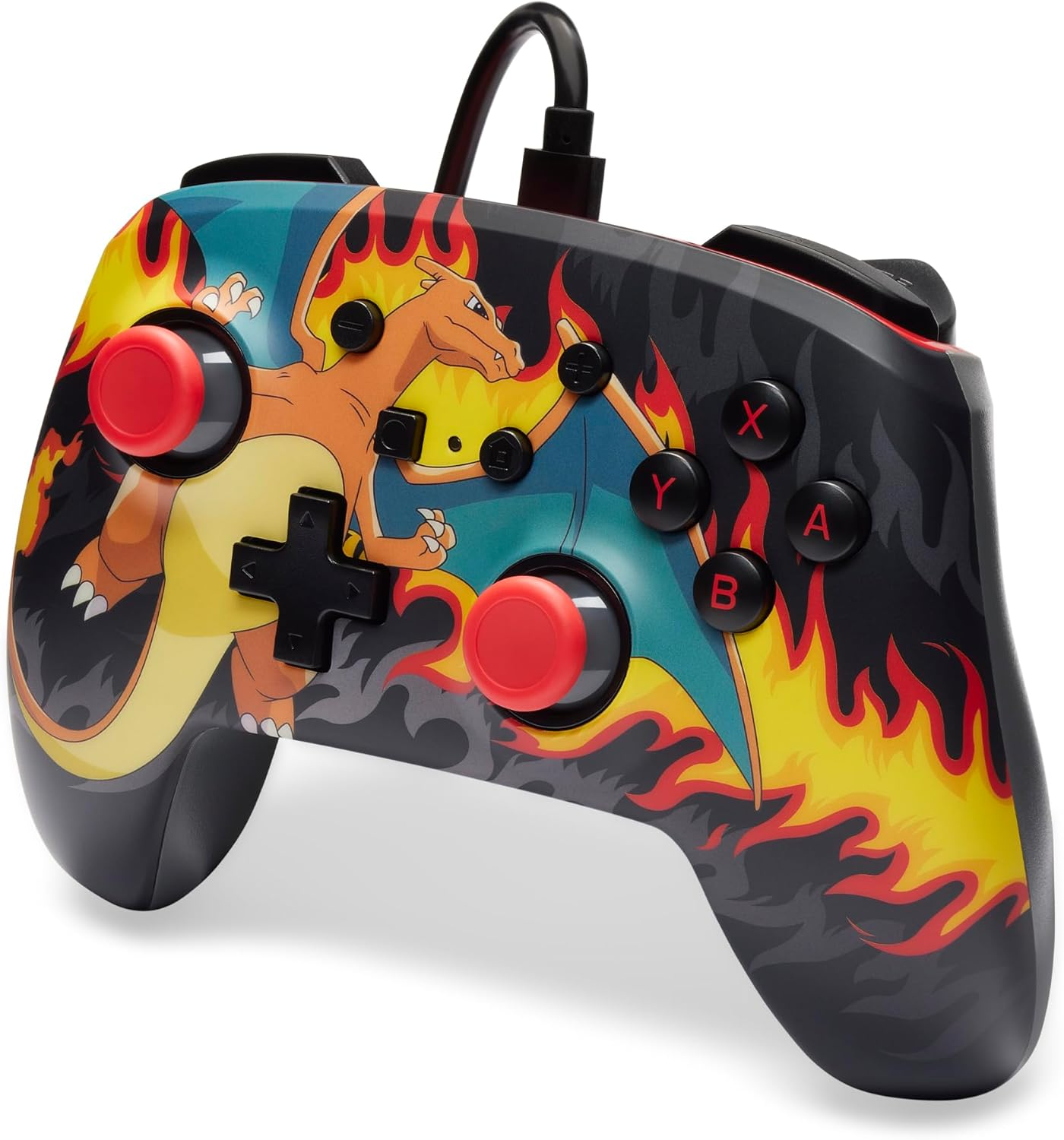 Powera Enhanced Wired Controller for Nintendo Switch, Charizard Firestorm image number 3