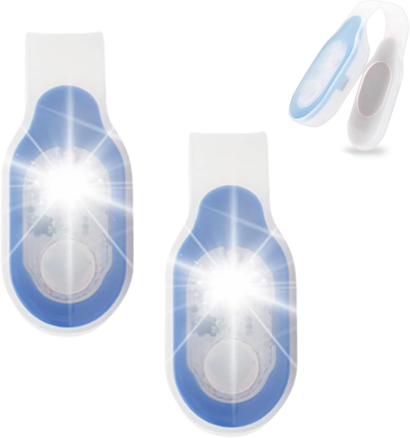 AXVRAV Pack of 2 Nursing Night Light Clip, Magnetic LED Clip Light, USB Rechargeable, 3 Modes, Mini Night Light, Nurse, Small Headlamp for Night Shift Nurse, Running, Jogging, Camping image number 3