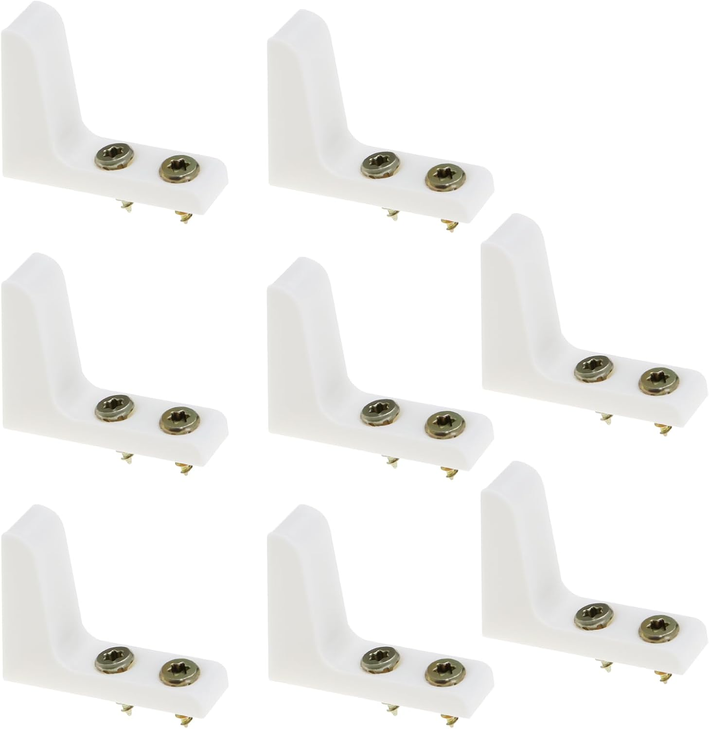 Create Idea 4 Pairs Toilet Seat Stabilisers Wobbly Loose Buffers Bumpers Stop Elderly Disabled Slipping Sliding with Screws White Plastic image number 3