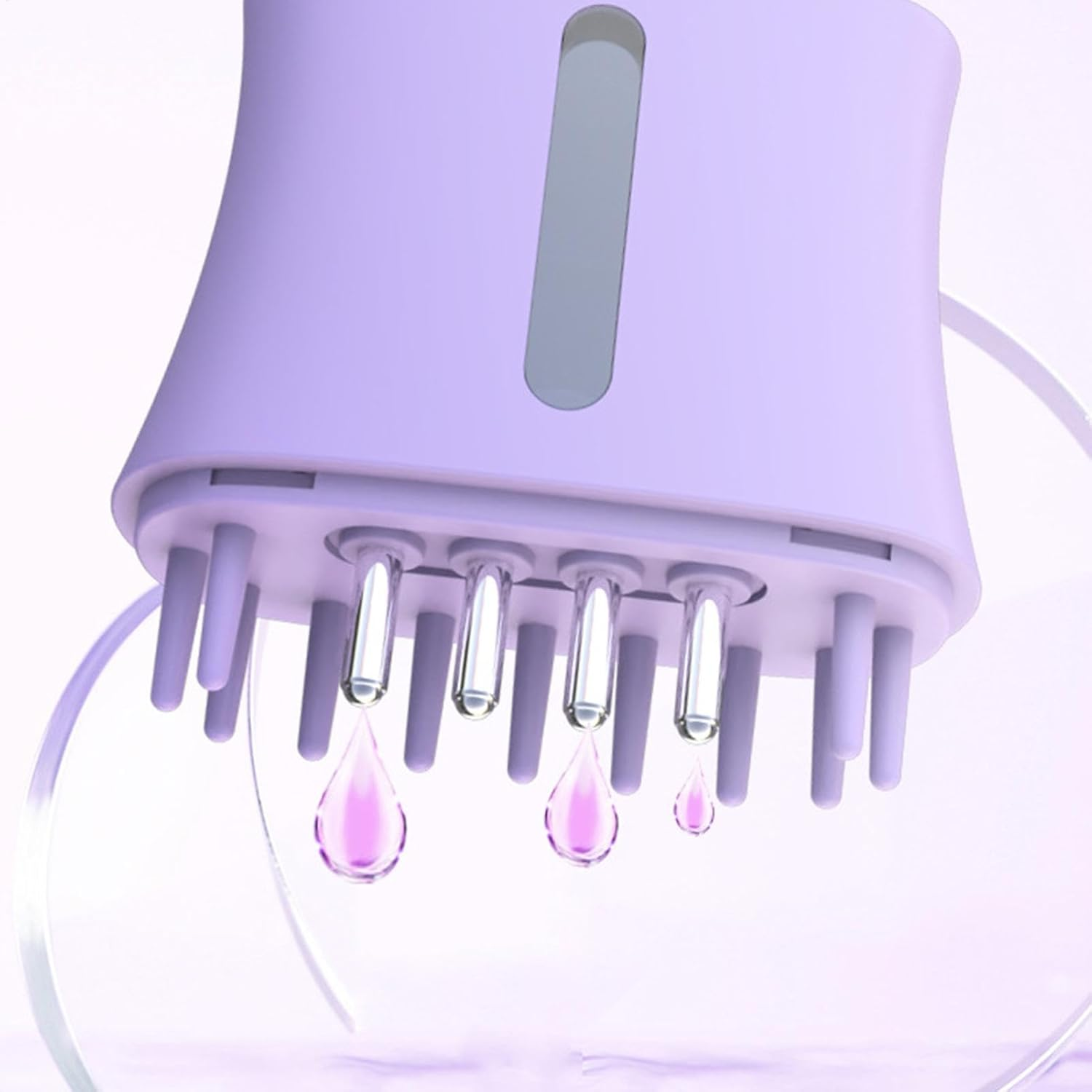 Oil Scalp Applicator - Electric Hair Oiling Applicator - 2 in 1 Head Scalp Applicator, Liquid Guiding Comb, Head Hair Massager, Oil Applicator Brush for Oil Hair image number 2