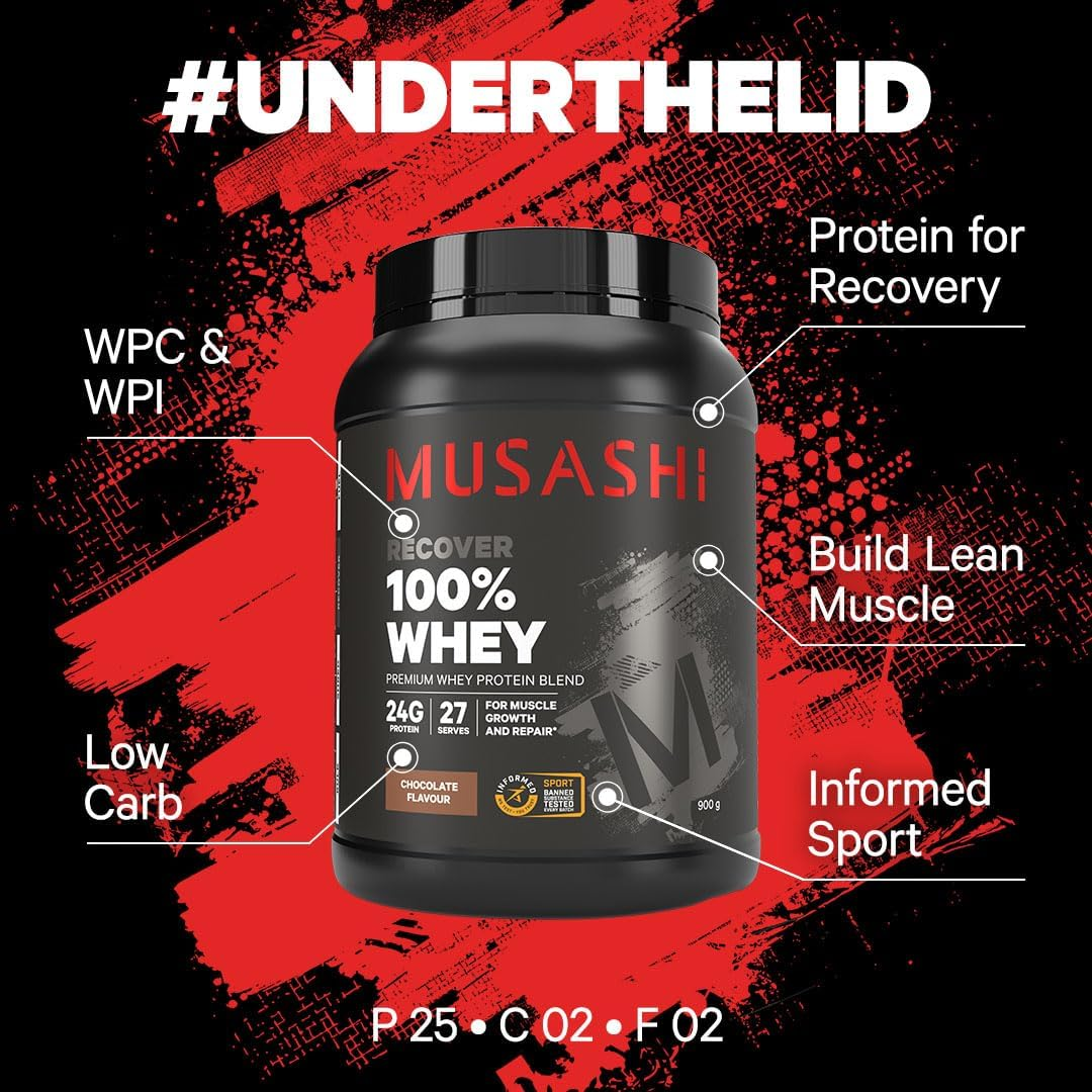 Musashi 100% Whey Protein Powder Chocolate 2Kg image number 5
