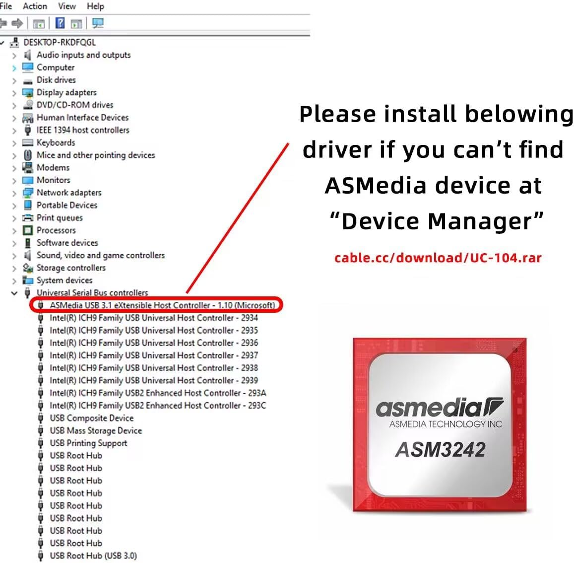 Cablecc 20Gbps USB 3.2 Gen2 Type-C 20Gbps USB-C Female to PCI-E 4X Express Card Adapter for Desktop Motherboard image number 3