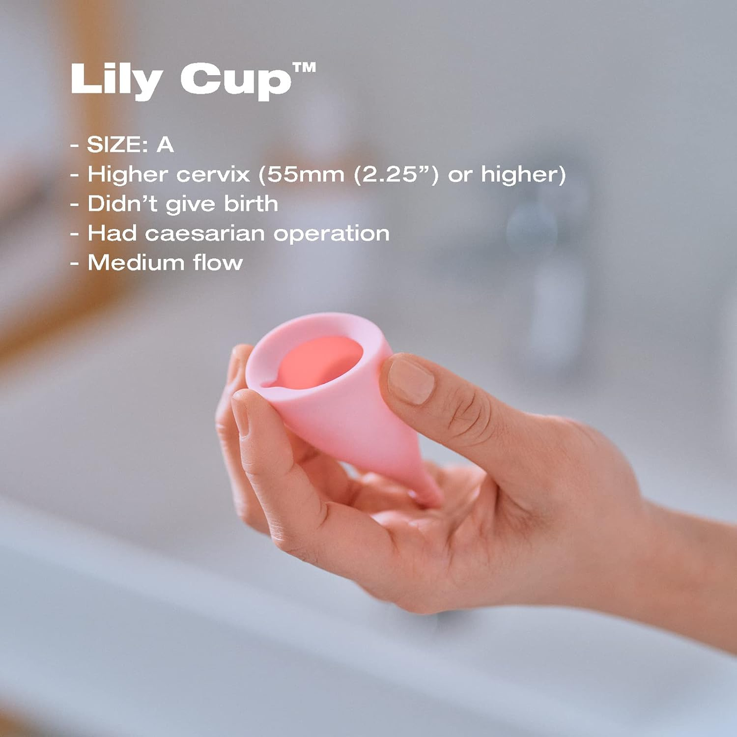 Intimina Lily Cup - Thin Menstrual Cup, Period Cup, Disposable Menstrual Cups with up to 8 Hours Use (Size A) image number 1