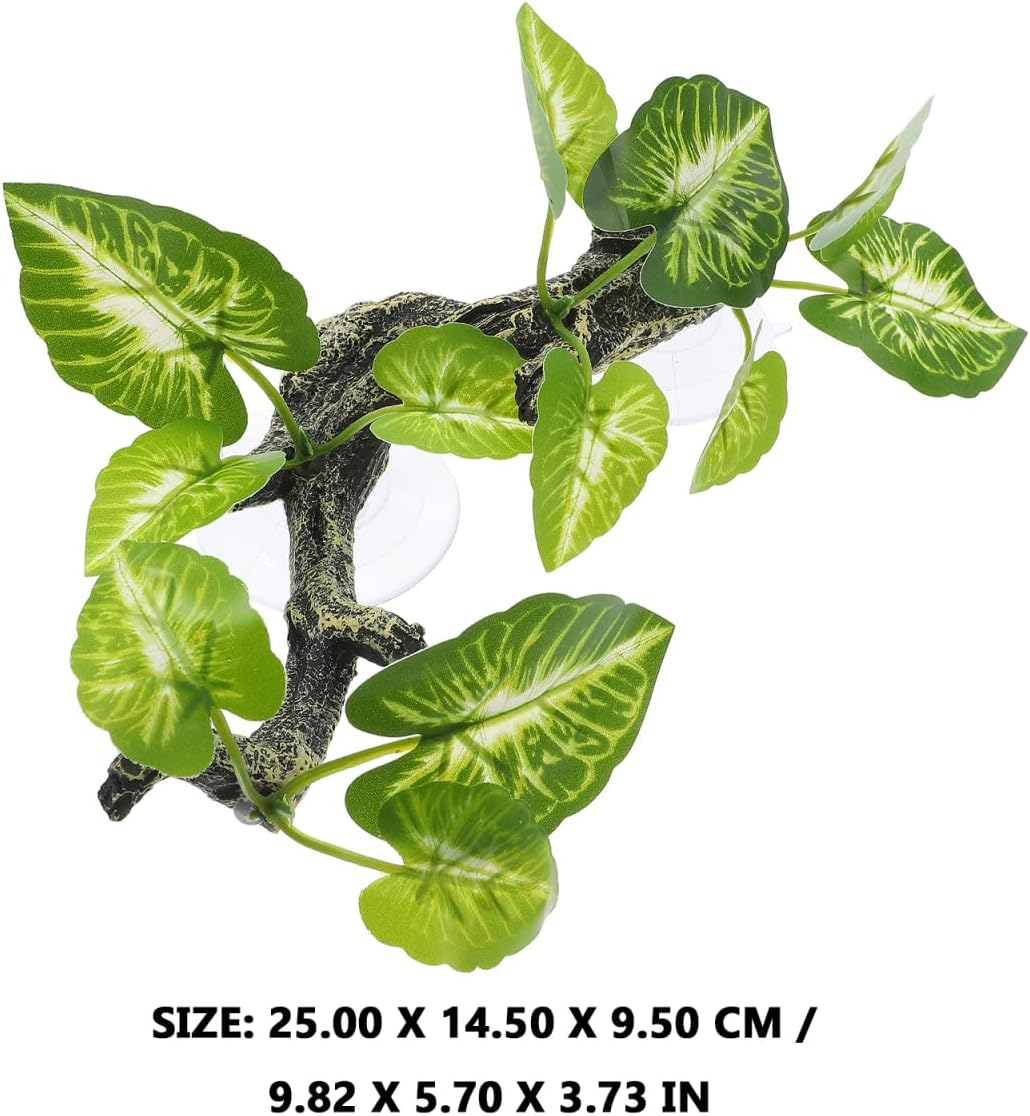 BESPORTBLE Reptile Terrarium Faux Plant Model Realistic Climbing Decor for Reptile Tank Versatile Driftwood Simulation Vine and Easy to Install Decoration for Amphibian Habitat image number 4