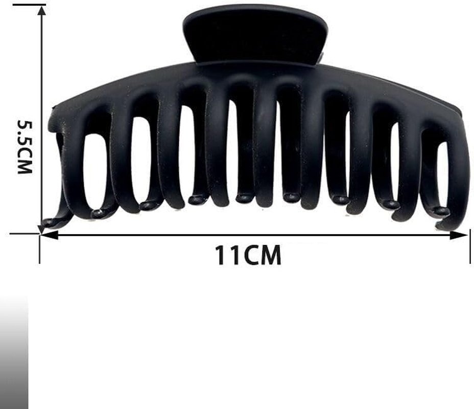 Large Claw Clips,Matte Hair Clips for Women'S Long Thick Hair, Non-Slip Barrette Clips (4Packs) (Style 3, One Size) image number 3