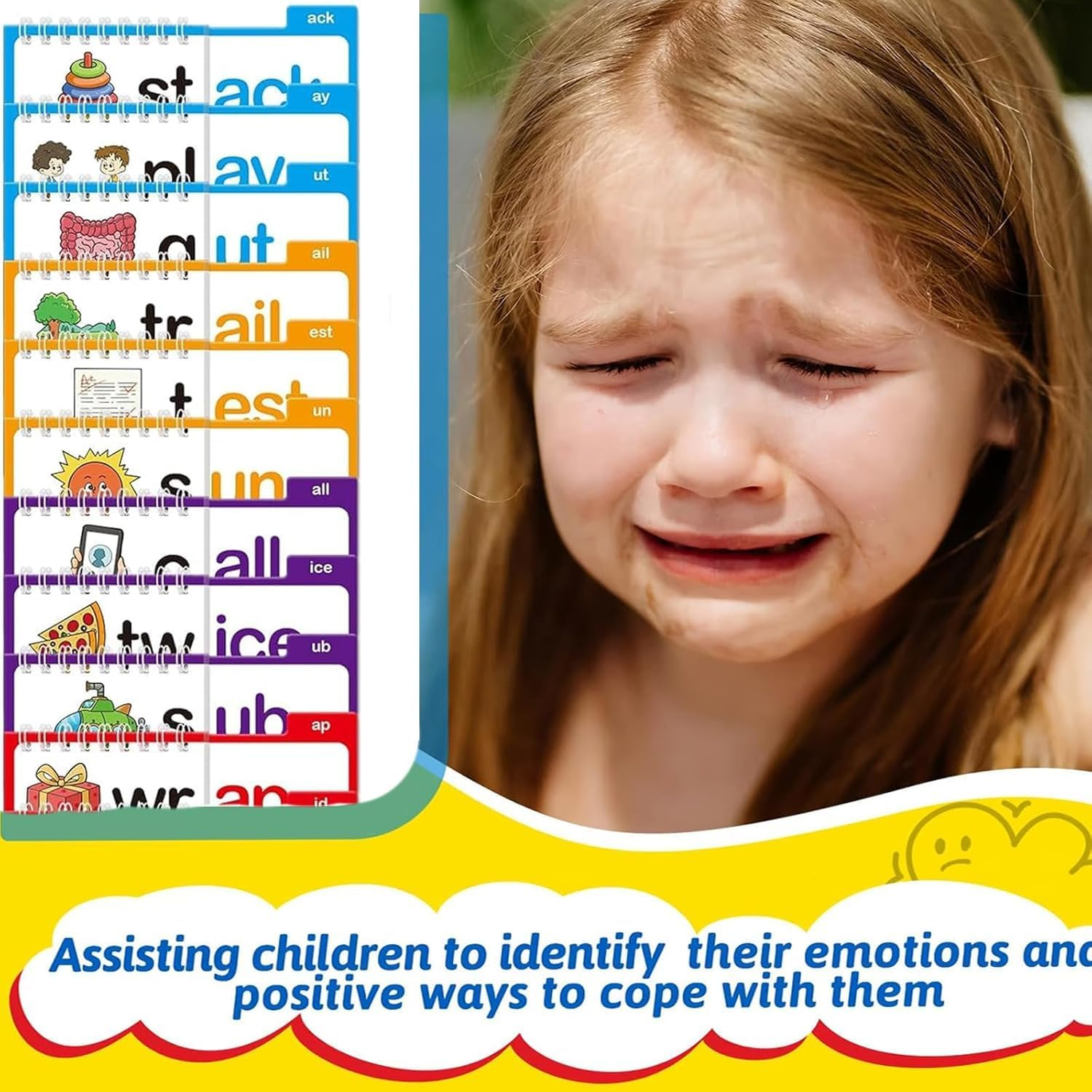 30 Read and Rhyme Flip Books,Word Family Flip Books,Abc Vocabulary Flash Cards,Sight Words Flash Cards,Educational Reading Games image number 4