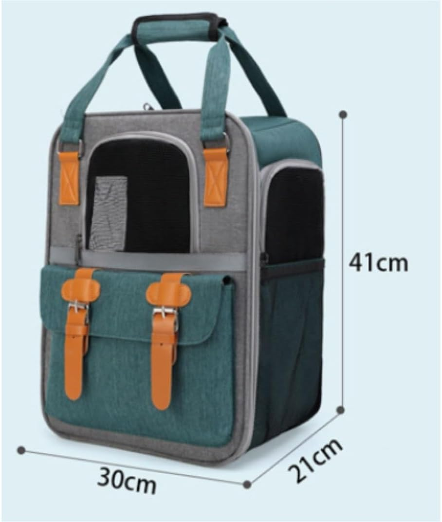 Cat Bag Dog Carrier Pet Carrier Portable Pet Carrier Large Capacity Backpack for Small Medium Cats Dogs Puppies with Breathable Mesh Cat Carrier Pet Bag Carrier(Color:C) - A image number 2