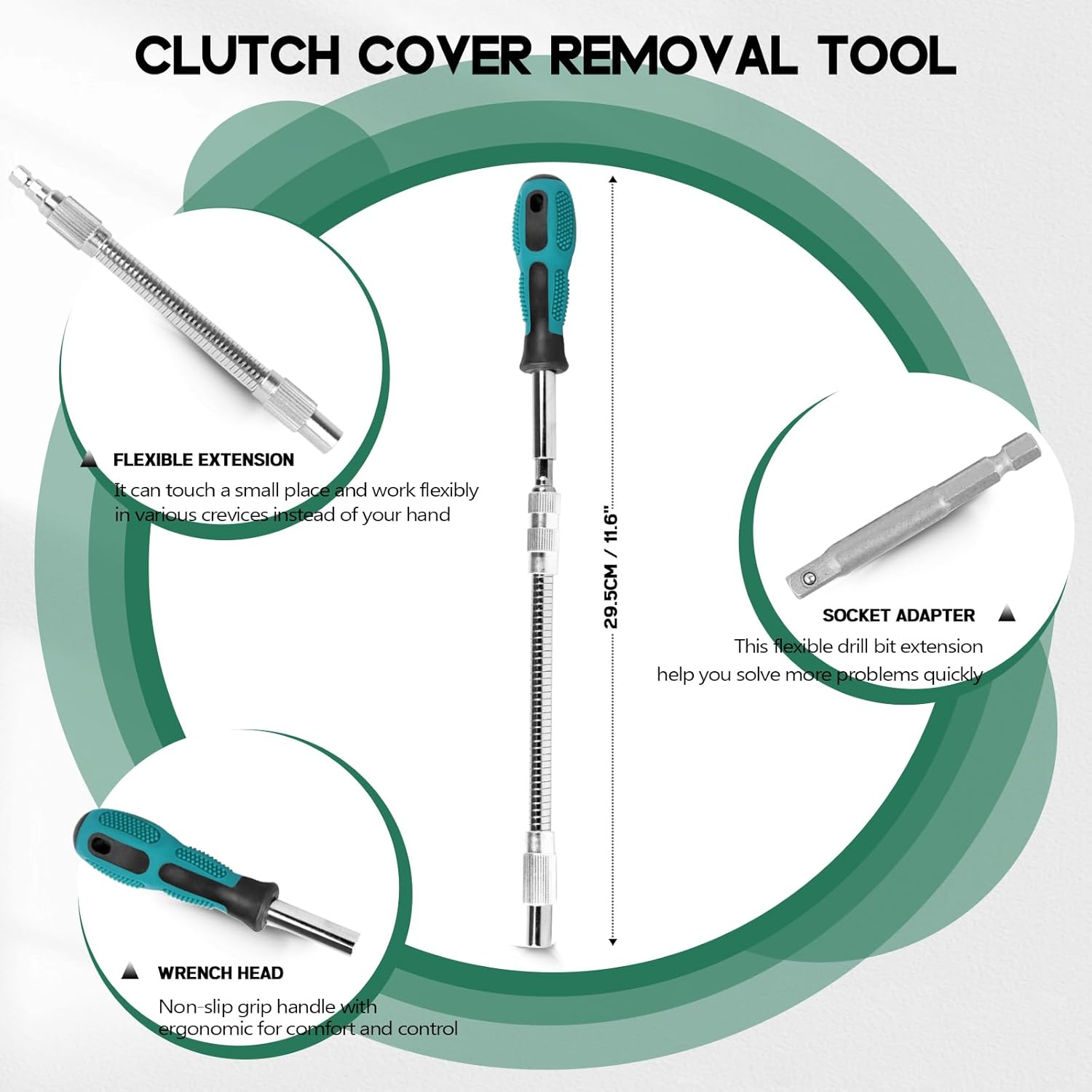 Xislet Belt Changing Removal Tool Fit for Polaris RZR 900 S 1000 XP Come with Clutch Cover Separate Tool Set, Combo Package image number 3