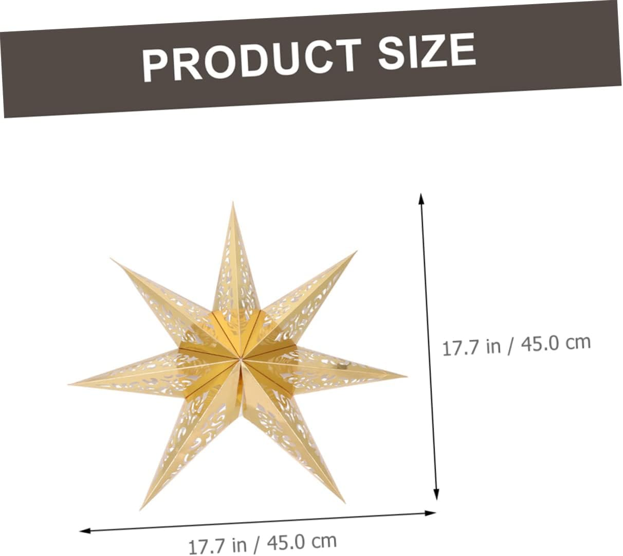 CAXUSD 3Pcs Star Lampshades Decorative Paper Shades for Home Decor for Bedroom Living Room Kitchen and Hallway Lighting image number 2