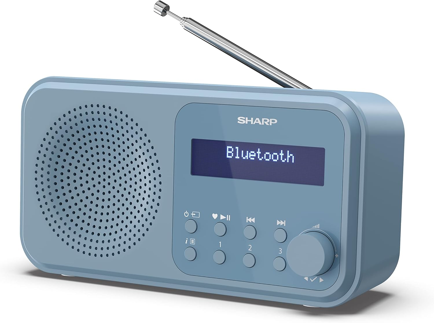 SHARP DR-P420(BK) Tokyo Portable Digital Radio with Bluetooth 5.0, Mono DAB+/FM Audio Player, Compact & Lightweight, Usb/Battery Powered, Dual Alarm Clock & 40 Pre-Sets &ndash; Midnight Black