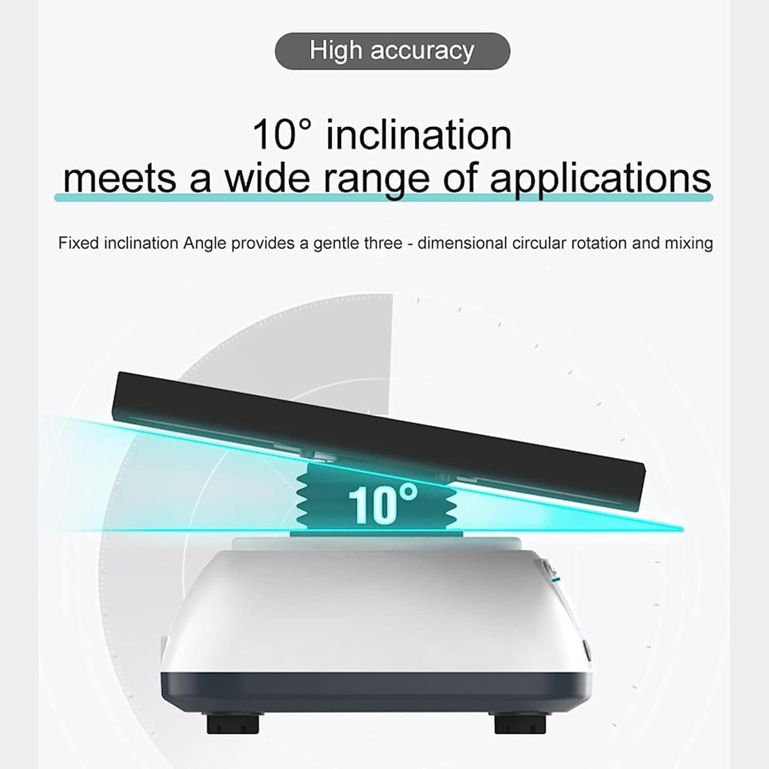 Lab Oratory Orbital Shaker,Digital Orbital Shaker,Adjustable Speed 10-80Rpm,10S-99Min Orbital Rotator Shaker,Digital Lab Orbital Shaker,Led Digital Display,For Labs and Classrooms