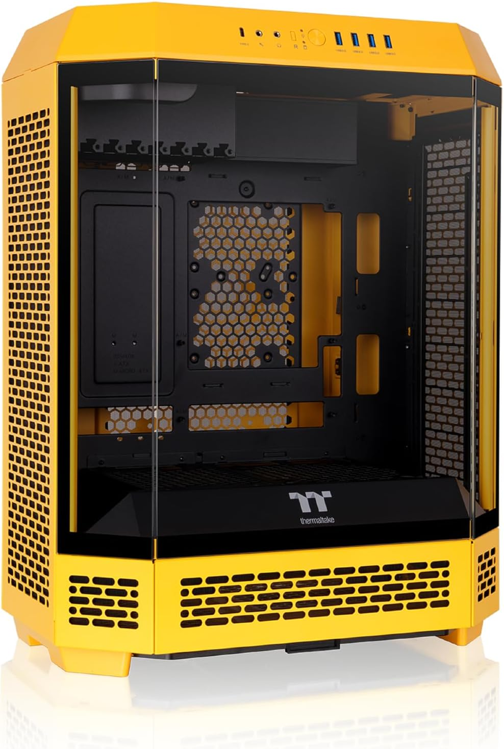 Thermaltake the Tower 600 Tempered Glass Mid Tower Case Bumblebee Edition, CA-1Z1-00M4WN-00 - Gravel Sand image number 5