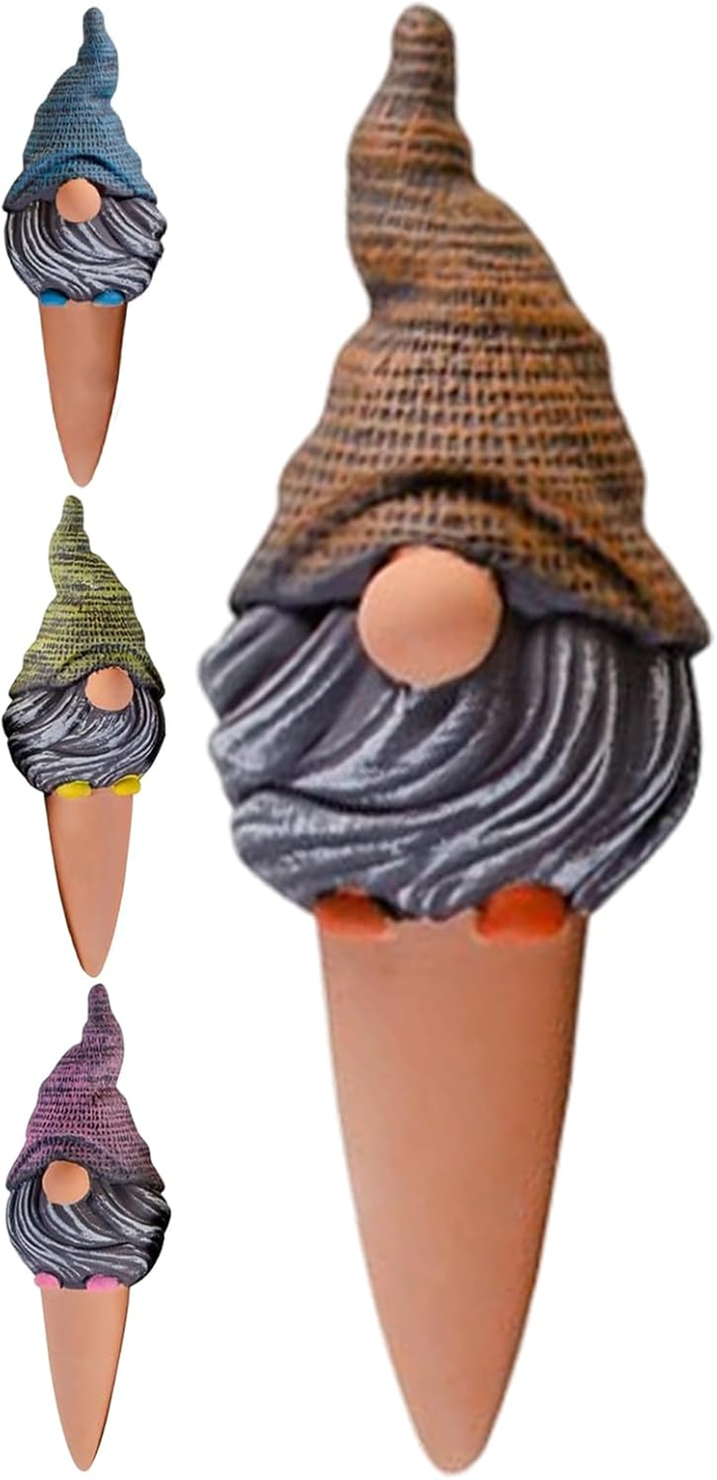 Self Watering Spikes - Gnome Automatic Waterer,Funny Watering Spikes for Indoor Plants - for Indoor Outdoor Garden Yard Lawn Planter Flower Pot Shrub Vine Vacation Travel