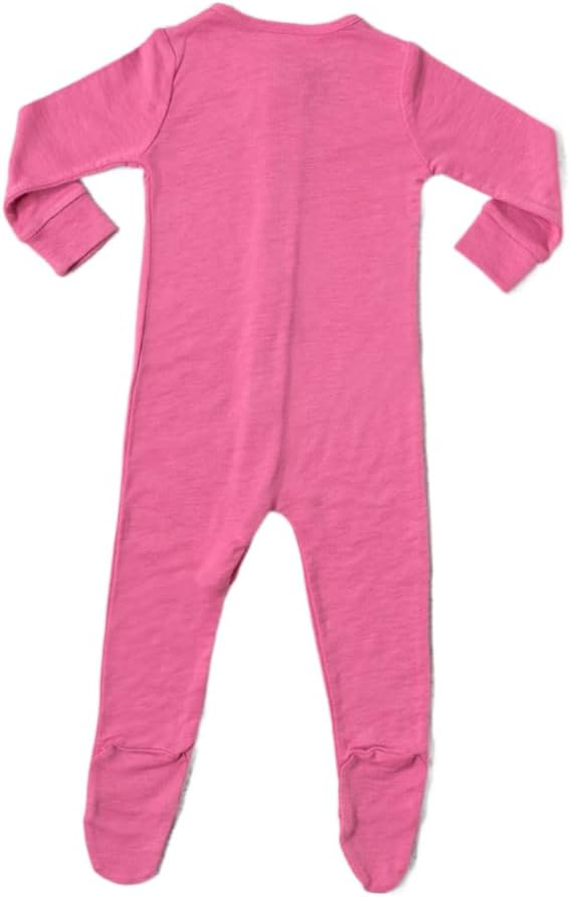 Merino Baby Merino Wool Coverall for 12-18 Months Babies, Pink