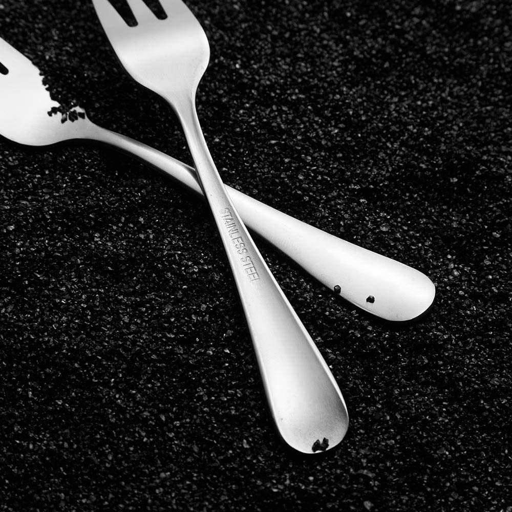 Snamonkia Appetizer Small Forks Set of 12, 5.4 Inches, Dessert Forks Stainless Steel, 3-Tine Portable Cocktail Salad Fruit Forks for Party Travel image number 5