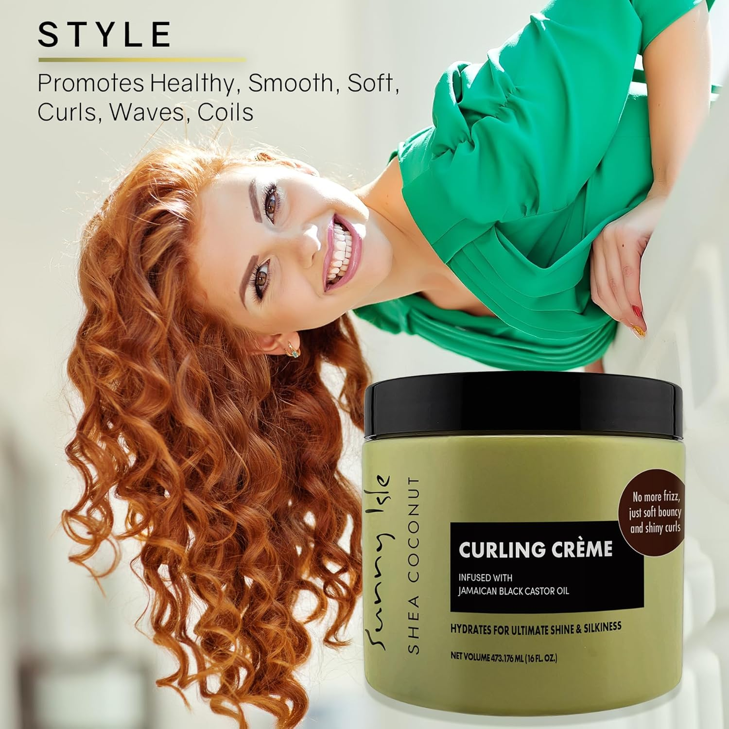 Sunny Isle Jamaican Black Castor Oil Shea Coconut Curling Cream 16OZ image number 3
