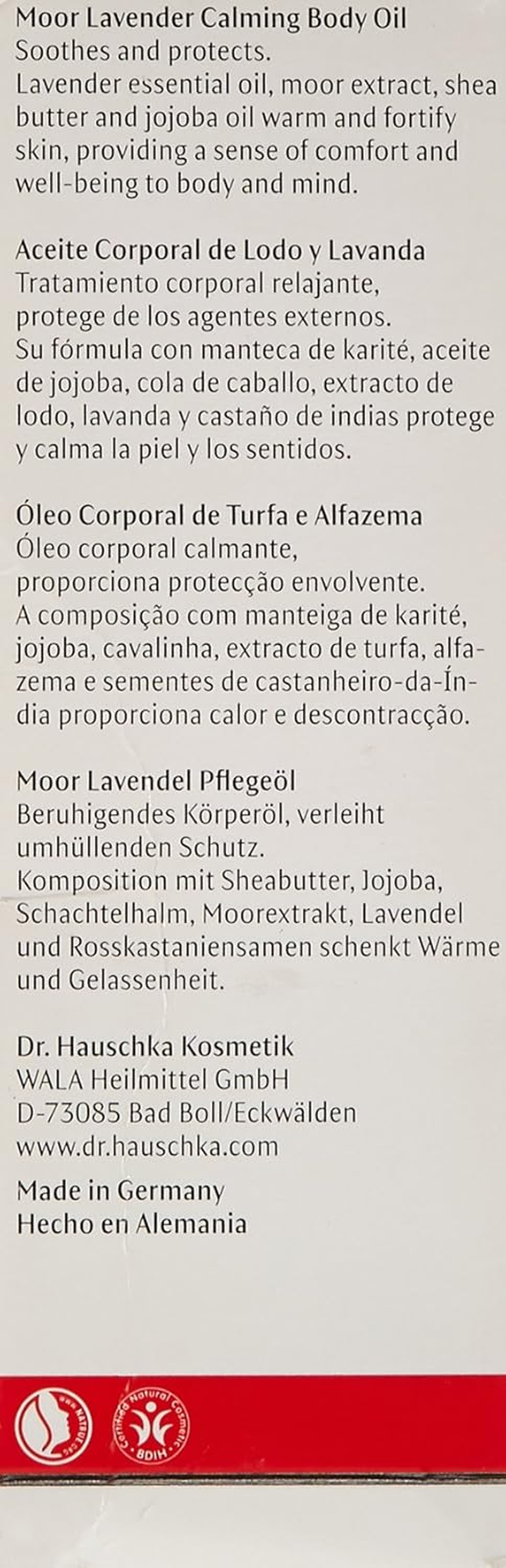 Dr. Hauschka Moor Lavender Calming Body Oil, 75Ml image number 2