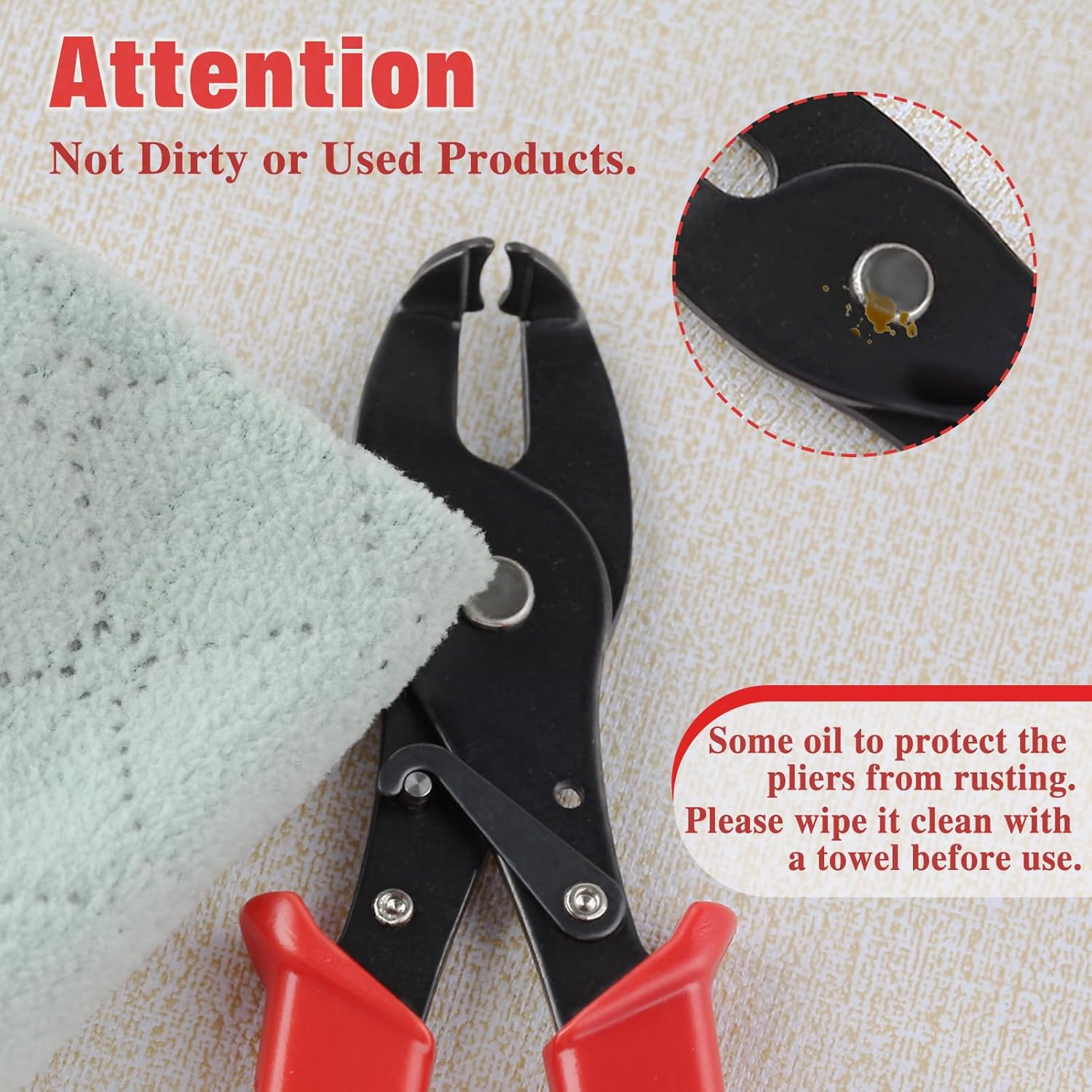 LEONTOOL Strain Relief Crimper, Strain Relief Bushing Pliers Anti-Rust Low Carbon Steel Electrical Pliers Power Cable Fasten Wire Cable Tool for Assembly Electrical Strain Relief Bushing Wire Grommet image number 2