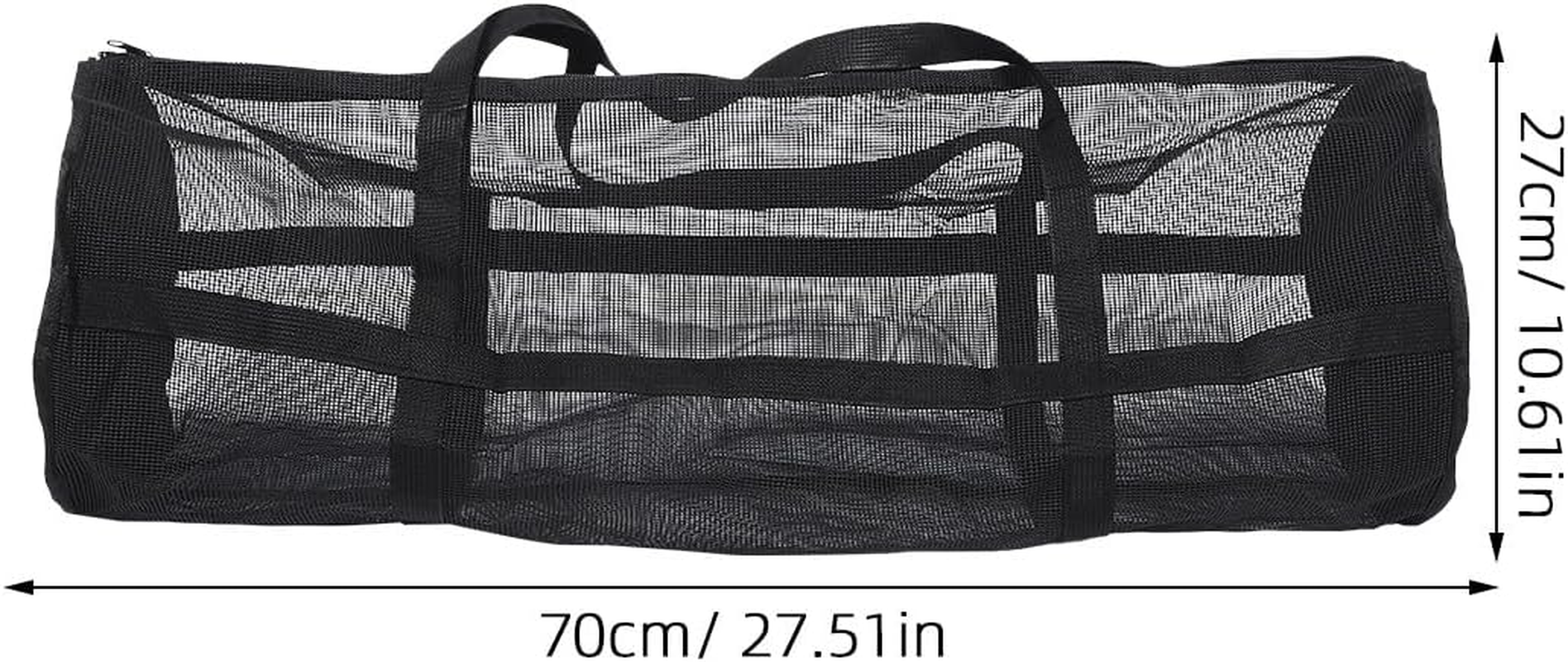 CONGARTENO Large Mesh Duffle Bag for Sports Equipment with Dual Straps Basketball and Soccer Storage Bag for Gym Swimming Diving and Outdoor Activities Ergonomic Shoulder Carry image number 1