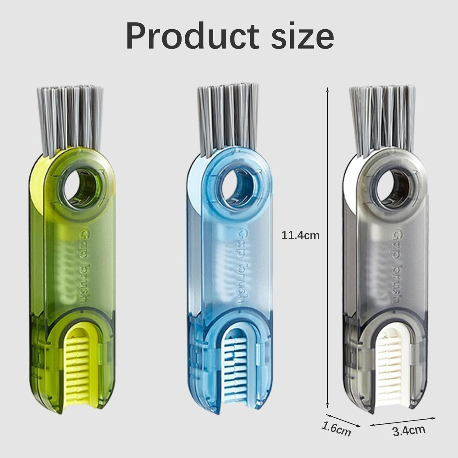 3Pcs 3 in 1 Multifunctional Cup Cleaning Brush - All in One Straw Cleaner and Detail Brush Set, Effective Brush Cleaner and Bottle Cleaner Tools for Home Kitchen Use image number 5