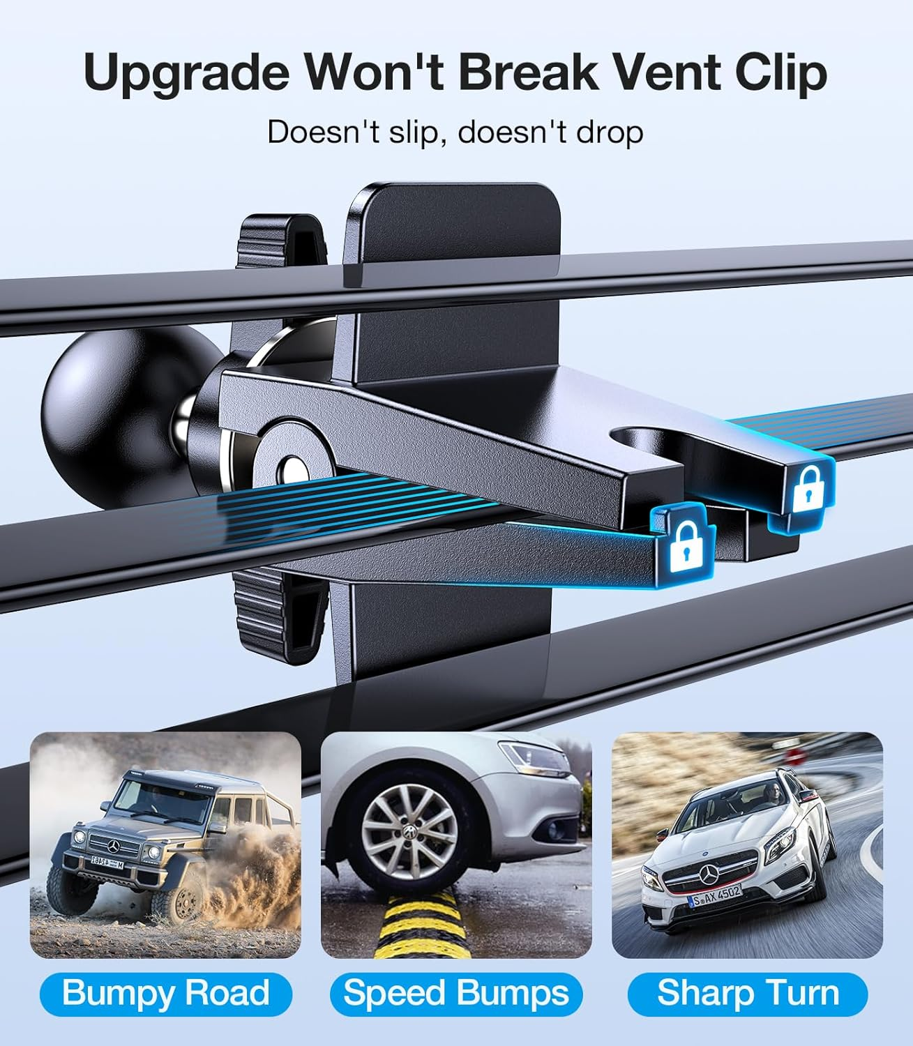 For Magsafe Car Mount Charger【360&deg; Rotation】15W Fast Charging Wireless Car Phone Holder Charger for Vent Dashboard【Strong Magnets】Magnetic Phone Holder Mount Charger for Iphone 16 Pro Max 15 14 13 12 image number 4