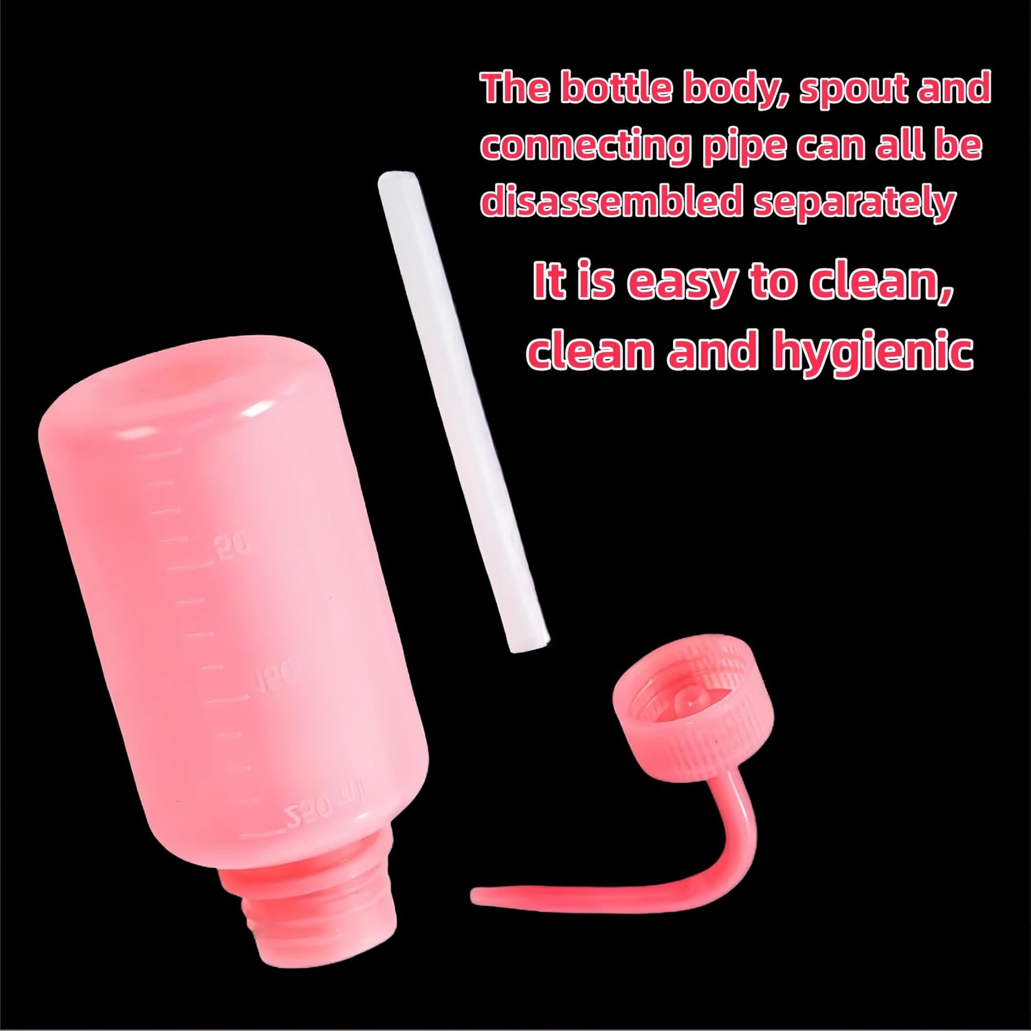 Safety Rinse Watering Tools,2 Pcs 250Ml Squeeze Water Bottle,Wash Bottle,Tattoo Supplies, Irrigation Sprinkling Can Wash Plant（Pink & Blue） image number 1