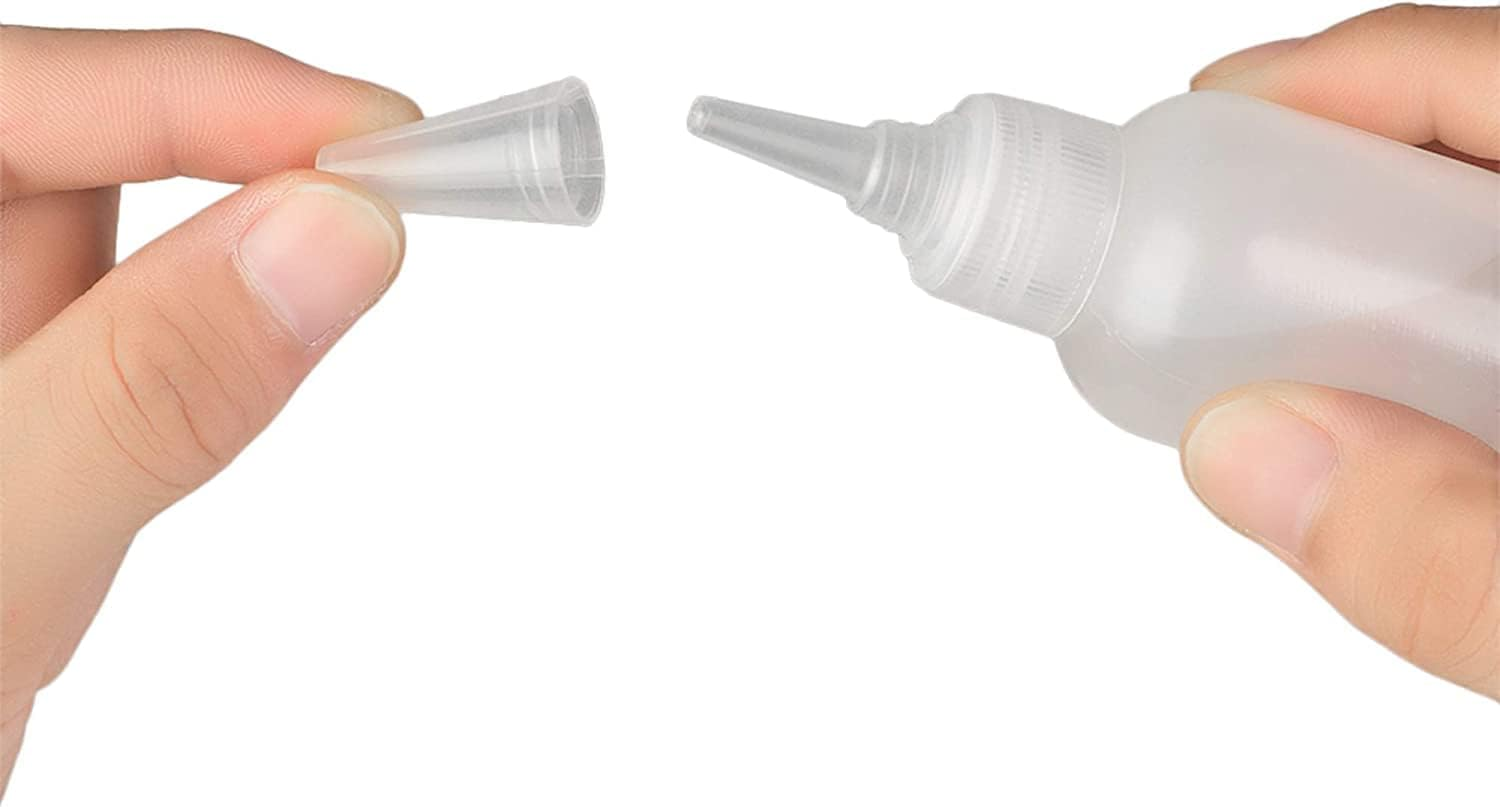 Plastic Squeez Liquid Dropper Fill Bottle,3Pcs Needle Tip Squeeze Bottles,Needle Applicator Tip Bottles,Plastic Squeeze Glue Bottles with Tip Caps,Needle Tip Glue Bottle,Plastic Tip Applicator Bottles image number 2