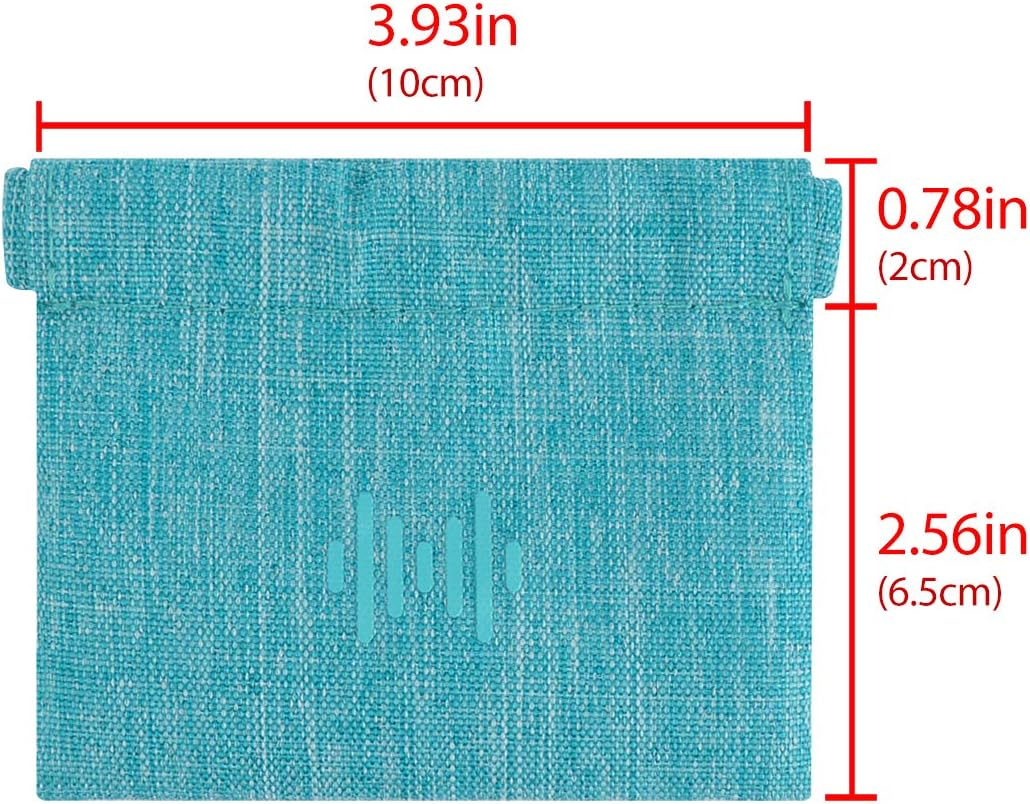 Geekria 2 Pack Sports Earbuds Pouch, Fitness Earbuds Protective Case, In-Ear Headphones Travel Bag Compatible with Anker Soundbuds Sport, EP-B13, Jabra Wave, Stealth (Blue) image number 3