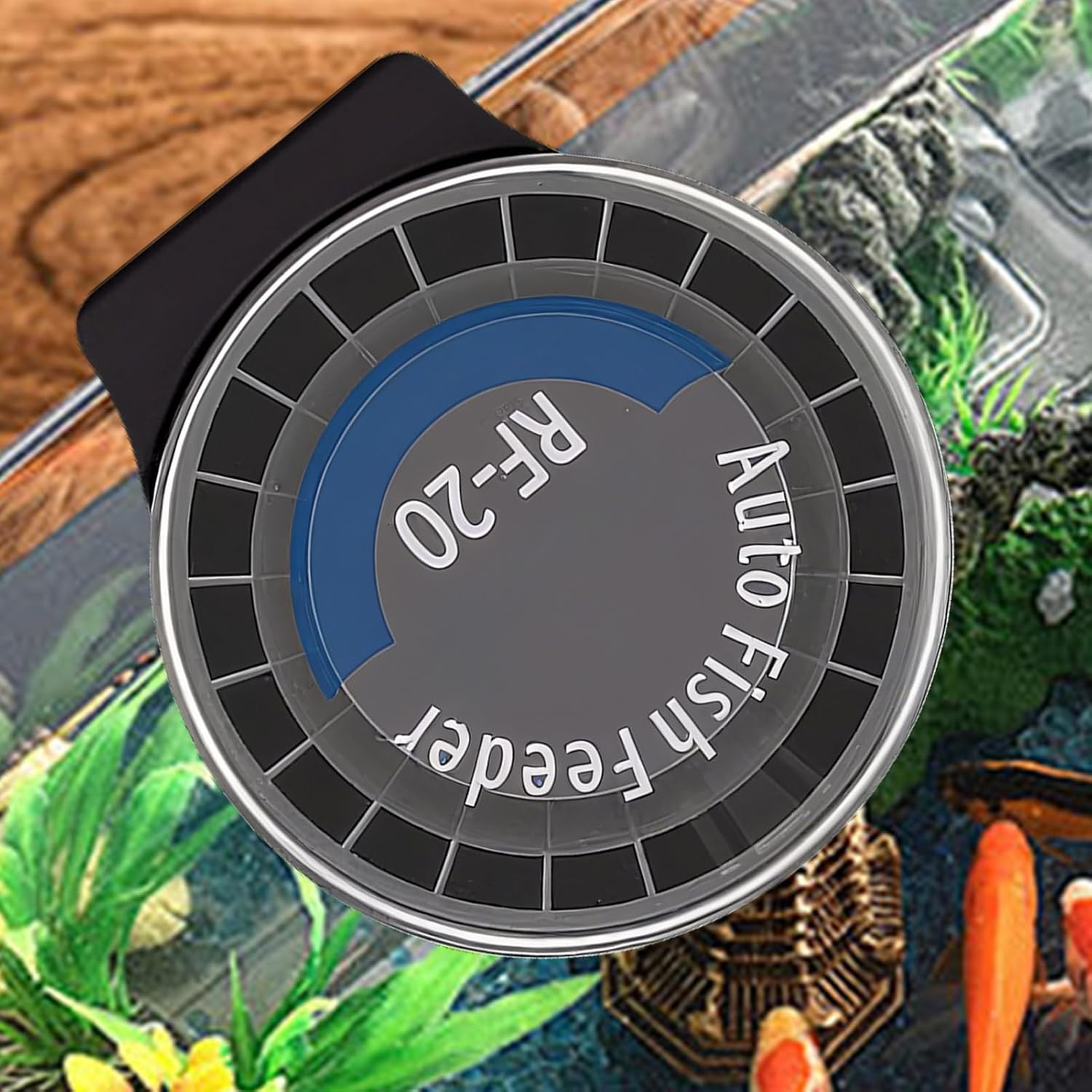 Fish Tank Feeder Automatic with 6-Level Adjustment | Automatic Shrimp Feeder | 140Ml Programmable Feeding Timer Tank Aquarium for Desktop Office Home Axolotl Frog Shrimp image number 5