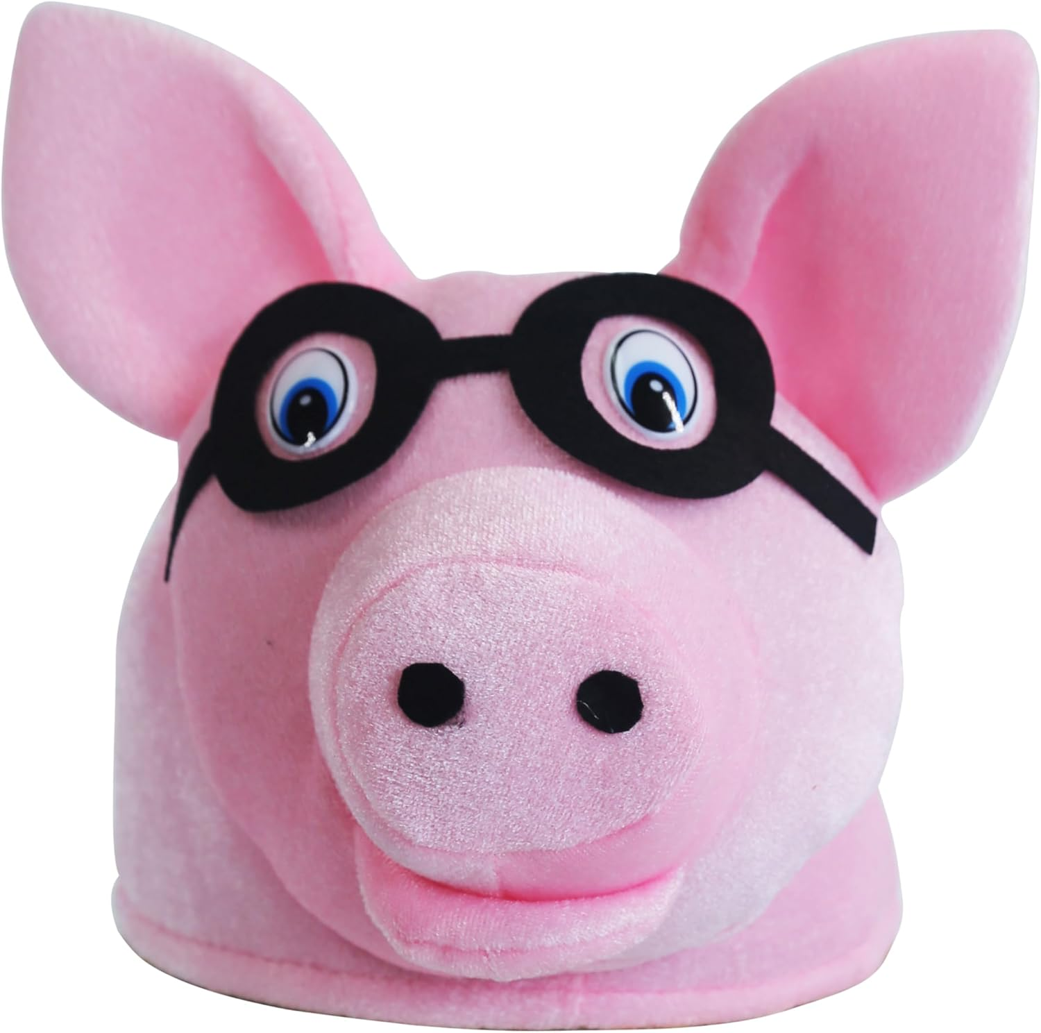 Piggy Costume Hats. Handmade Funny Pig Costume Partyhat. One Size Fits Most Costume Headwear. image number 2