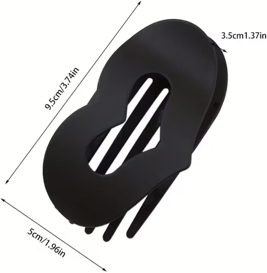 Women'S Hair Clip, Flat Claw Clip, Strong Hold & Non-Slip, Heart-Shaped Matte Hair Clip for Inserting for Thick and Thin Hair, Pack of 4 image number 2