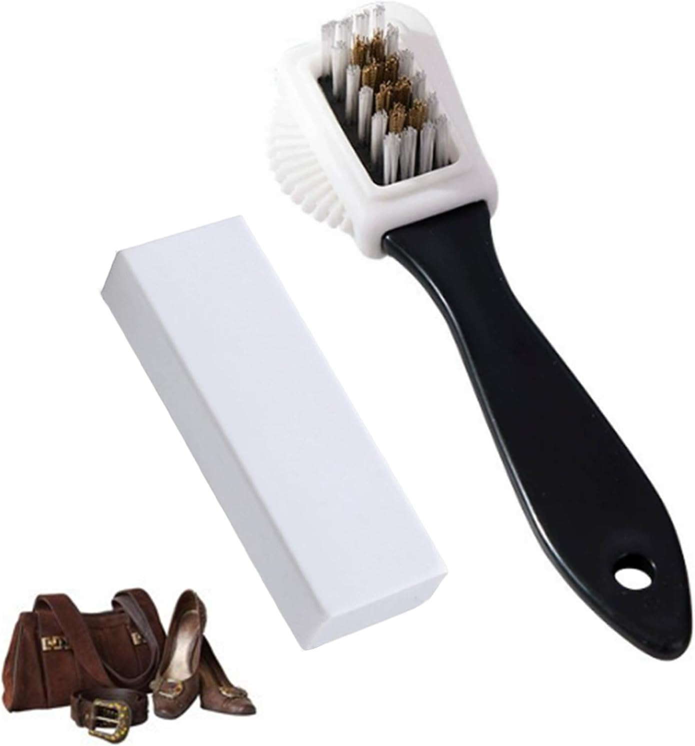 Suede Brush Kit 4-Sided Cleaning Eraser Nubuck Cleaner Boots Shoes Jackets Furniture Suede Cleaner Brush
