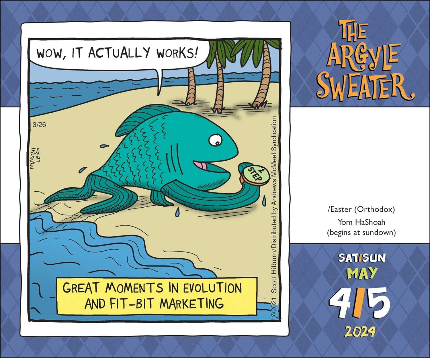 The Argyle Sweater 2024 Day-To-Day Calendar image number 4