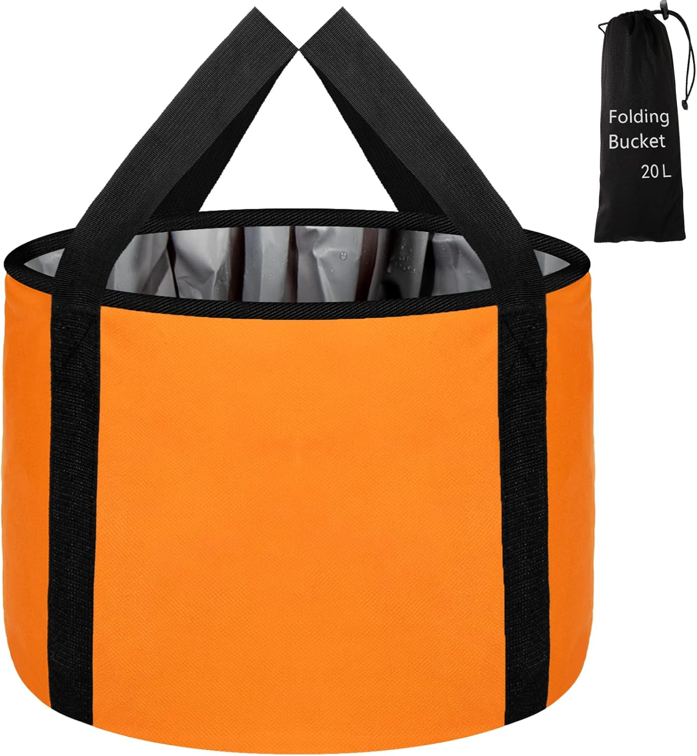 JSVSLTD Foot Bath Basin 20L Collapsible Bucket, Portable Foot Soak Tub Feet Soaking Bucket for Outdoor Travel, Camping, Fishing(Blue)