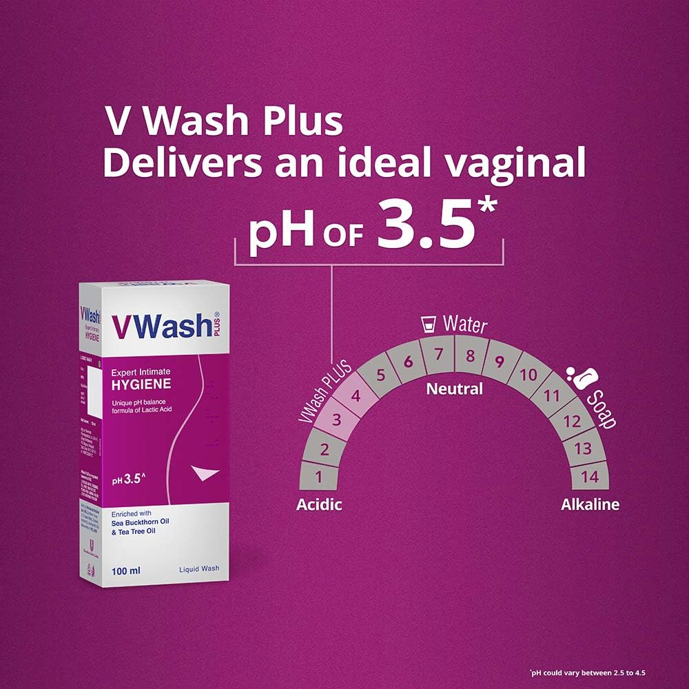 Vwash plus Expert Intimate Hygiene, with Tea Tree Oil, Liquid Wash Prevents Dryness, Itchiness and Irritation, Balances PH, Paraben Free, 100 Ml image number 3