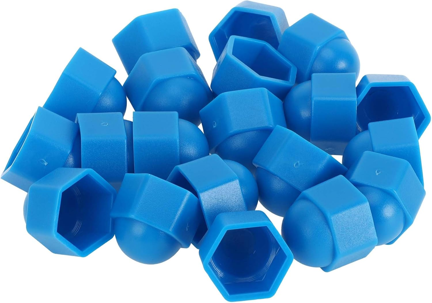 INFINAUTO Wheel Nut Bolt 19 Mm Rims Tyre Nut Screws Dust Cap Cover Nut Protection Plastic Blue image number 1